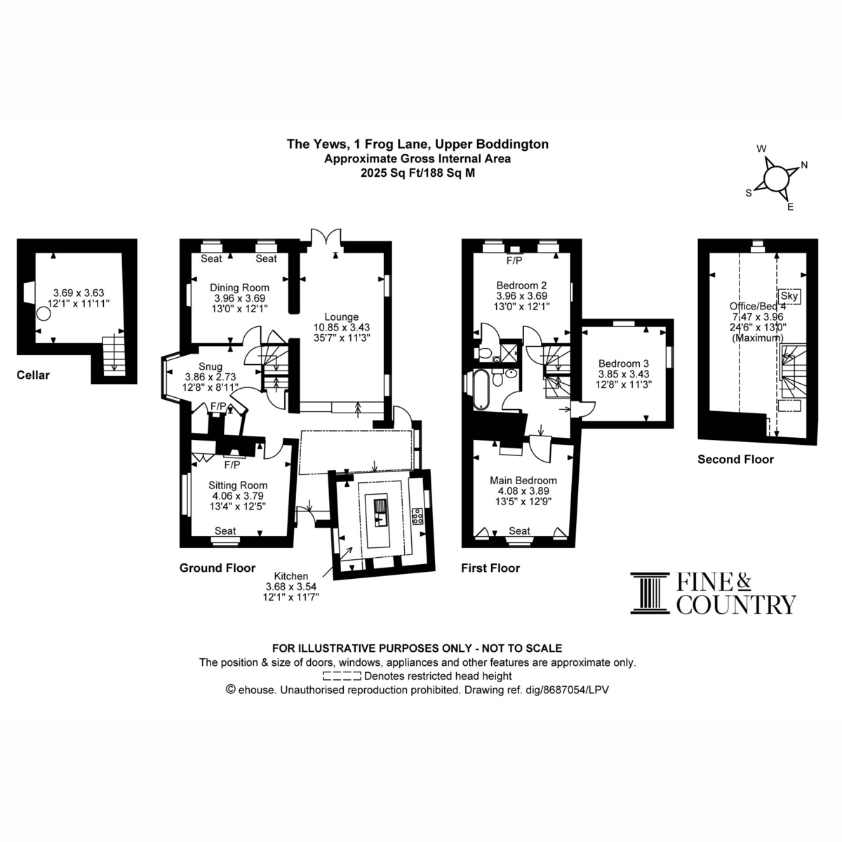 The Yews, 1, Frog Lane, Daventry floorplan