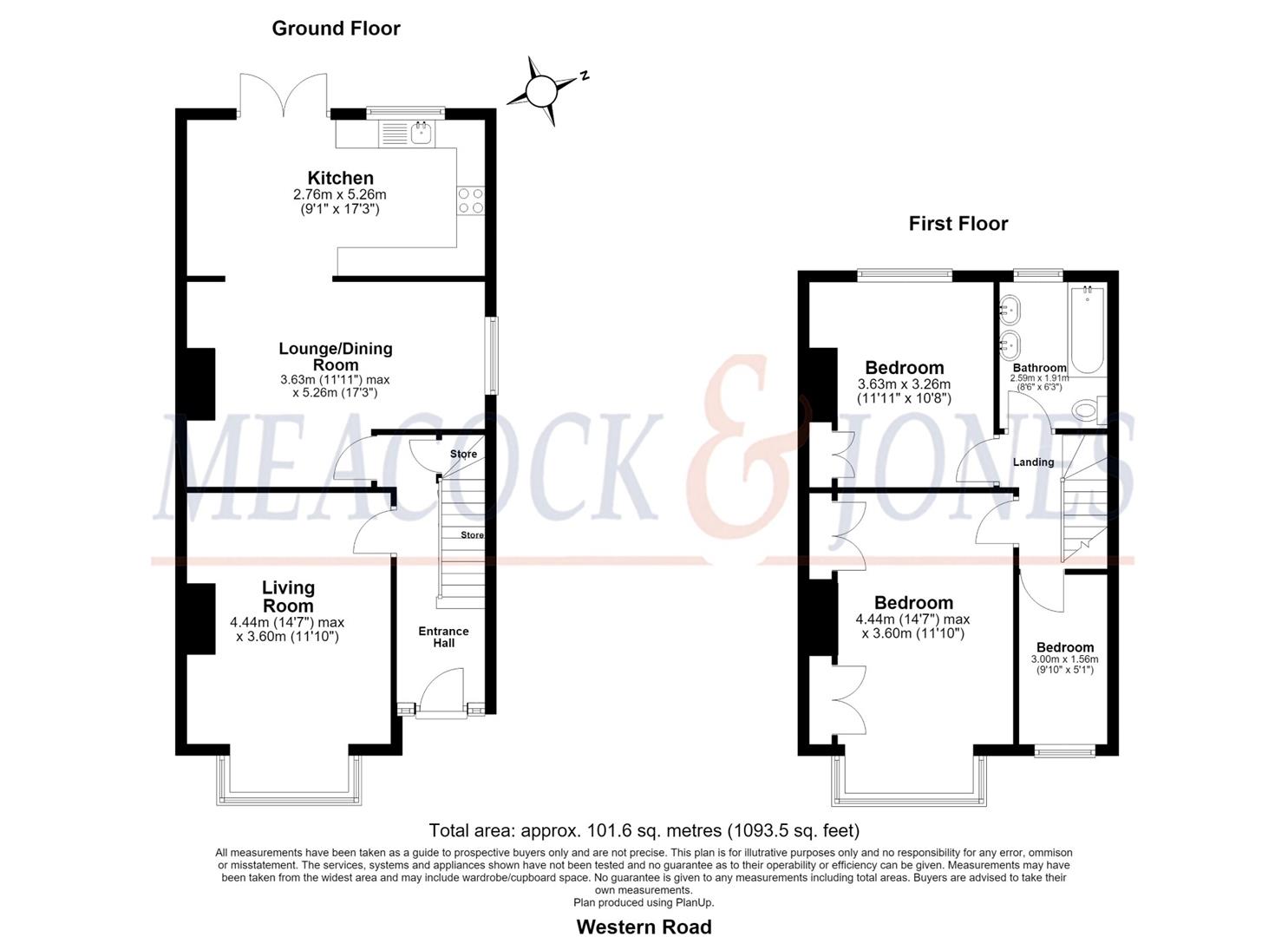 Weymouth, 77, Western Road, Brentwood floorplan