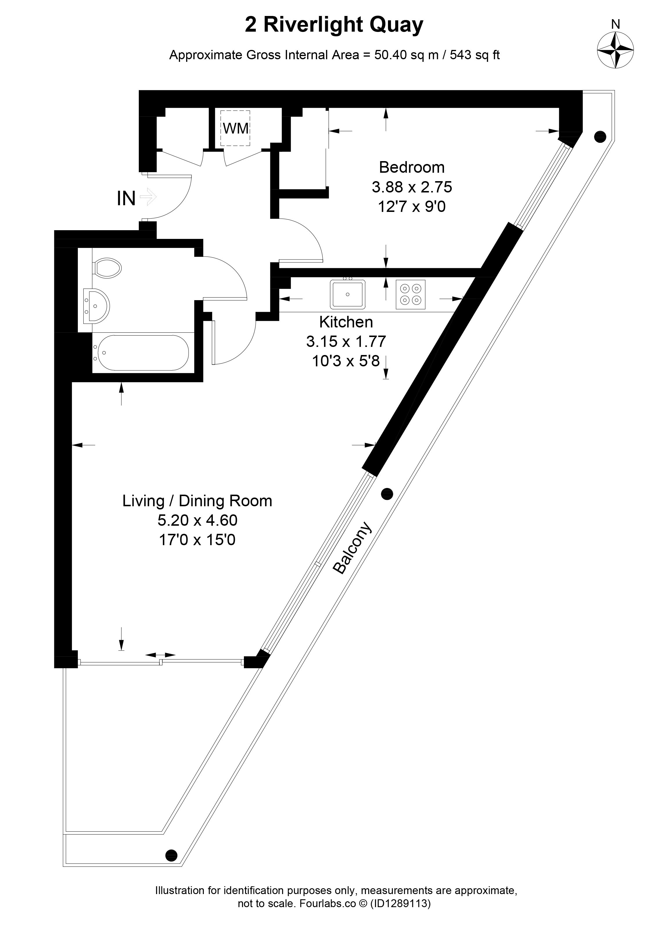 Apartment 14, 2, Riverlight Quay, London floorplan