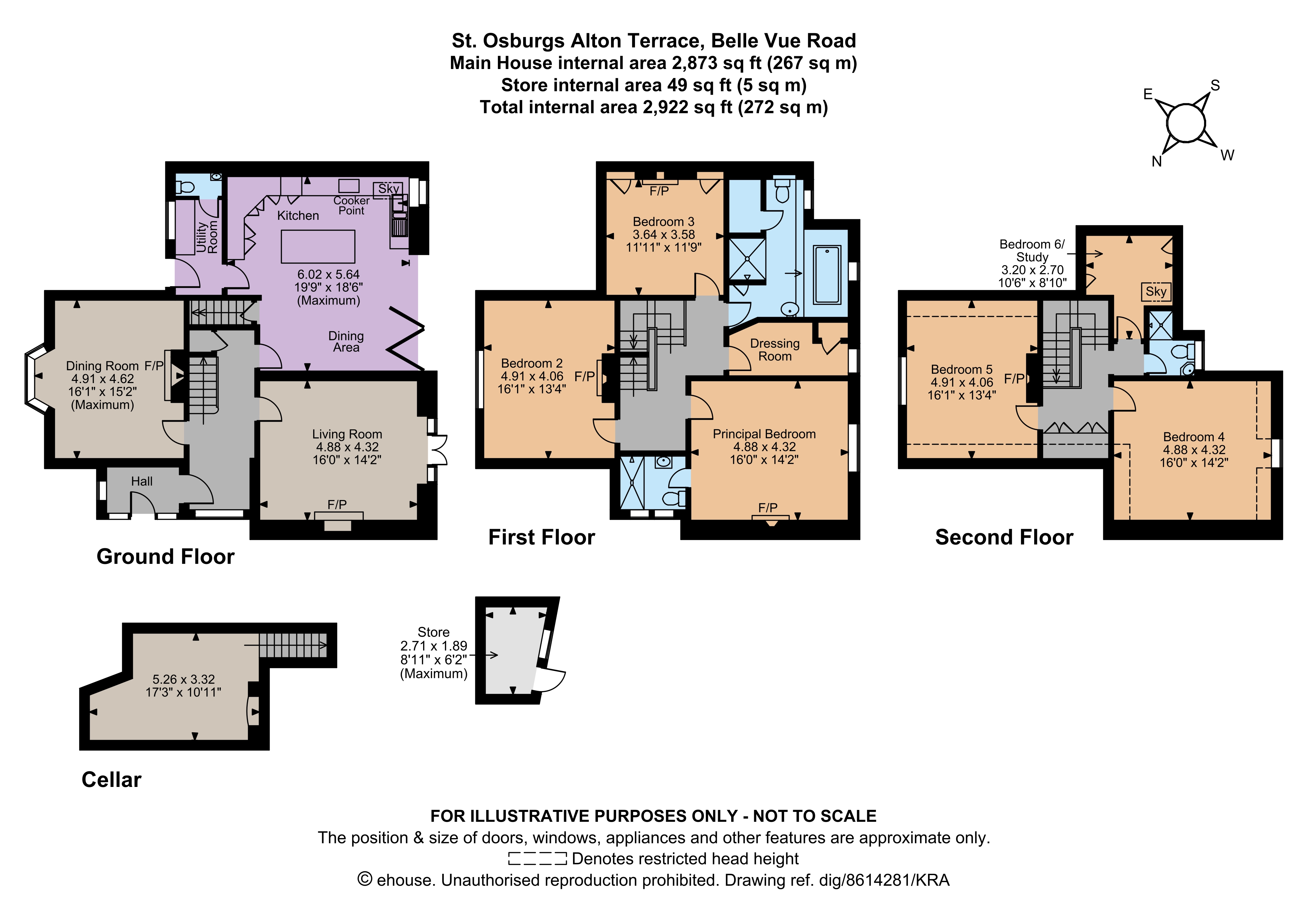 St. Osburgs,, Alton Terrace, Shrewsbury floorplan
