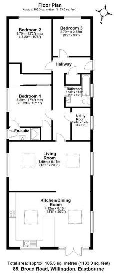 85, Broad Road, Eastbourne floorplan