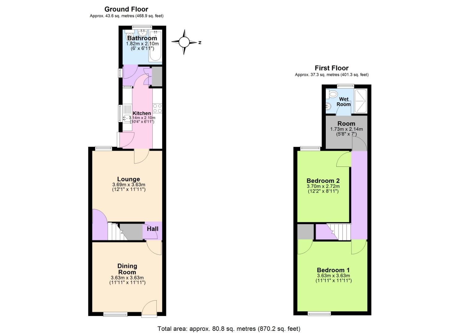 25, New Street, Donisthorpe floorplan