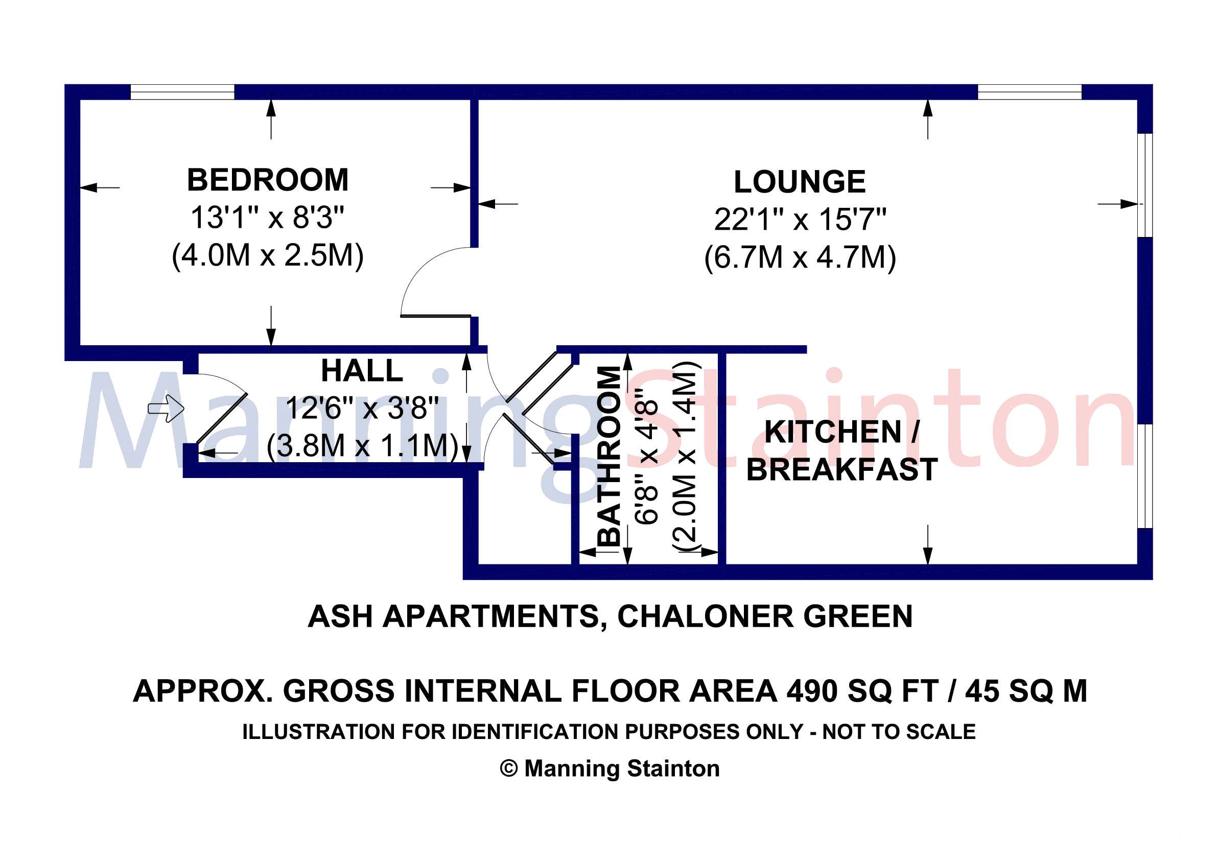 11, Ash Apartments, Wakefield floorplan