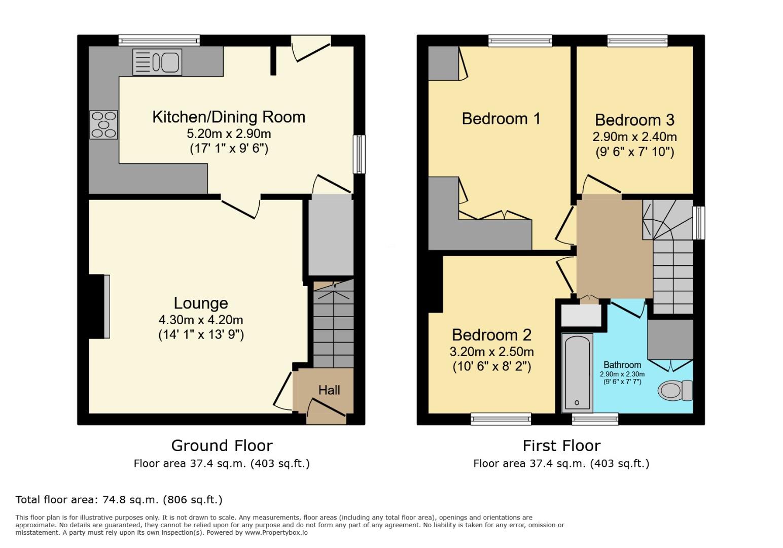 140, Southey Crescent, Sheffield floorplan
