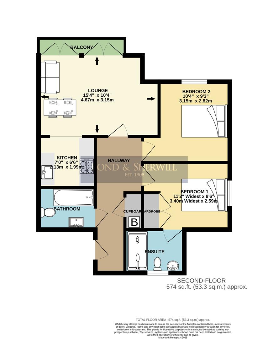 14, The Village Square, Coulsdon floorplan