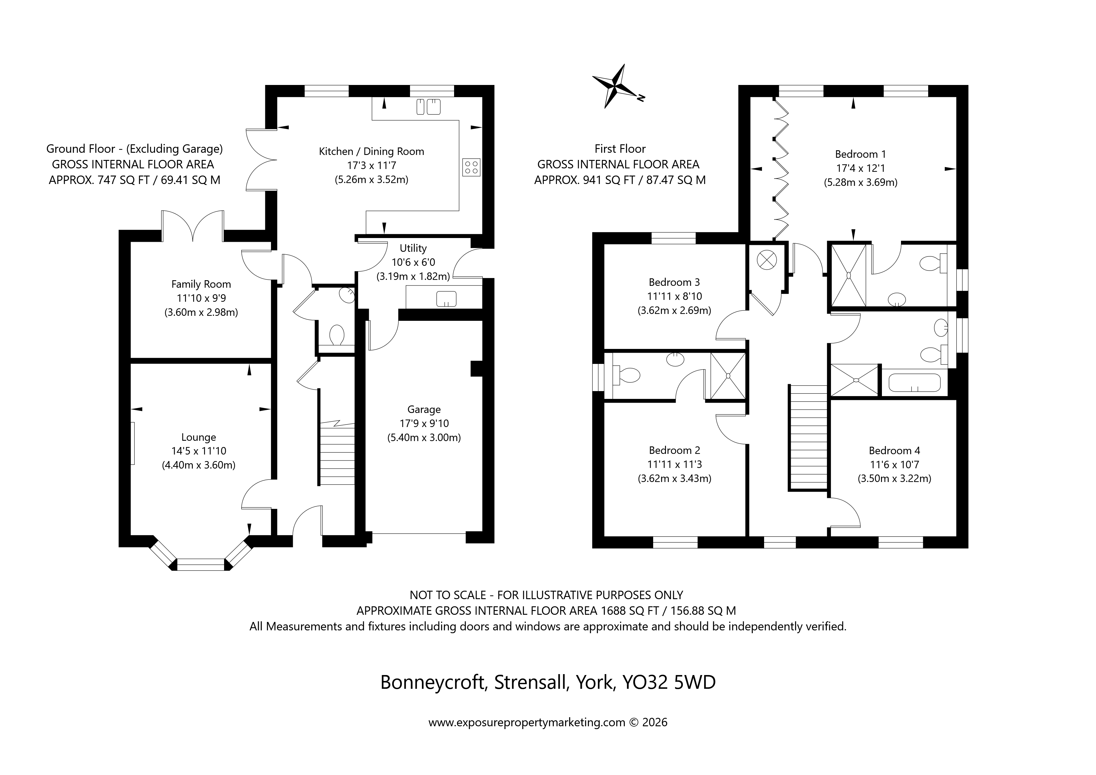 7 Bonneycroft,, Strensall, North Yorkshire floorplan