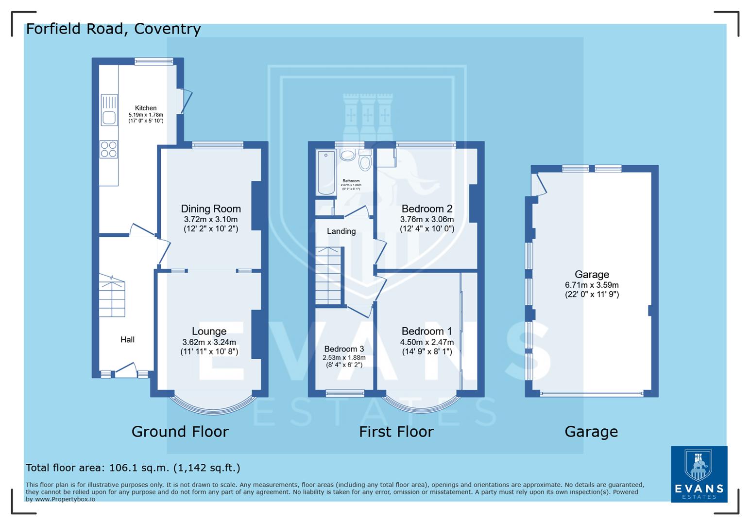 82, Forfield Road, Coventry floorplan