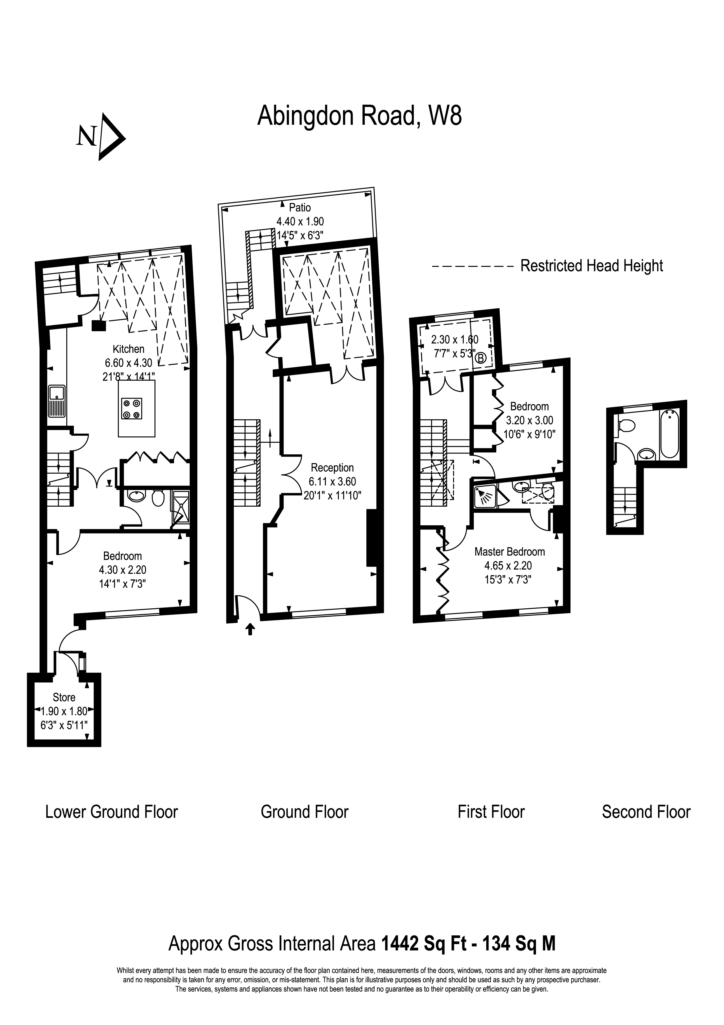 34,, Abingdon Road, London floorplan