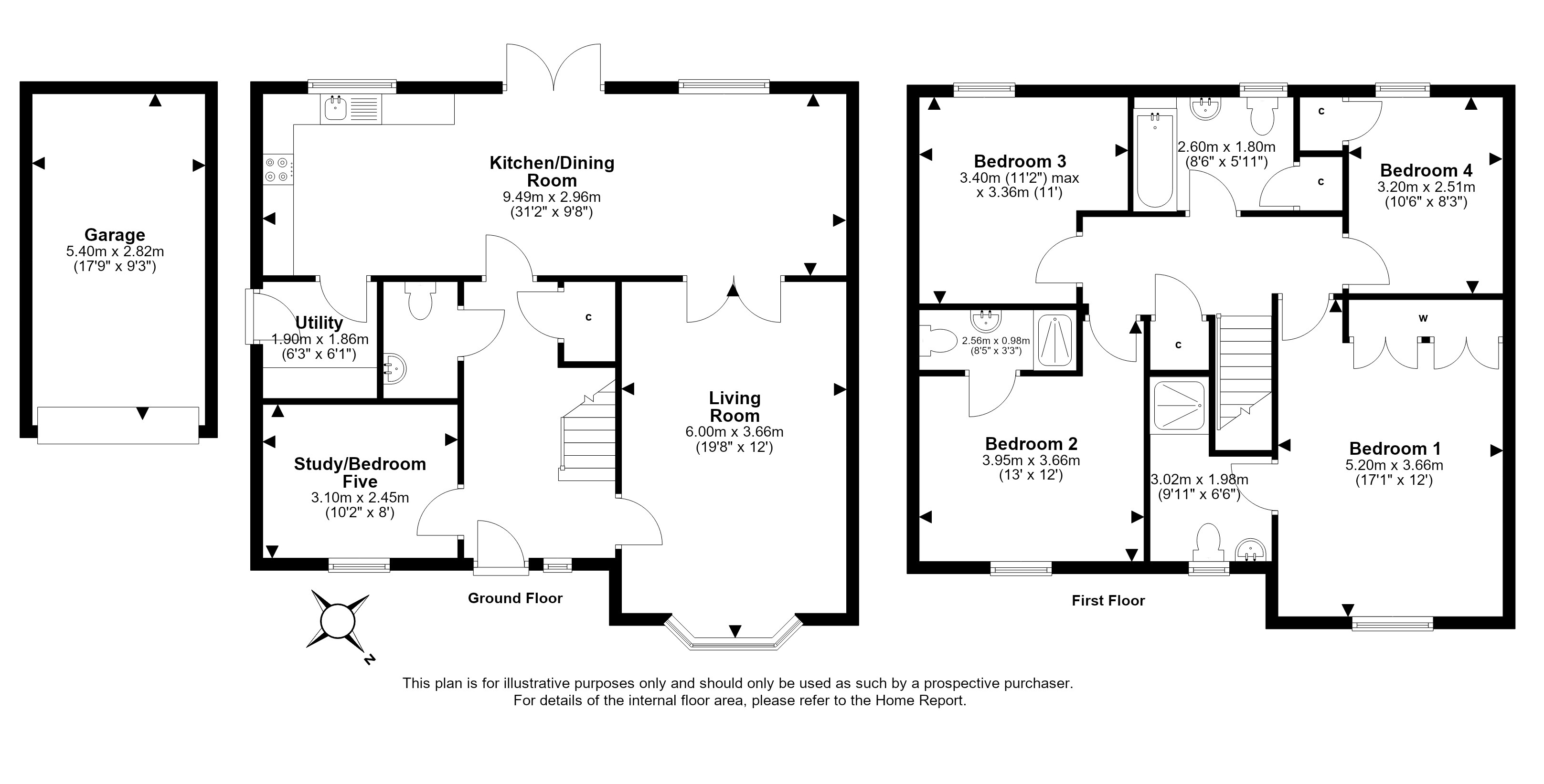 5, Cove Crescent, Edinburgh floorplan