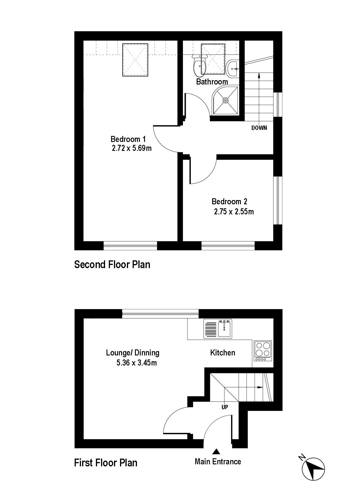 64B, Grays Road, Oxford floorplan