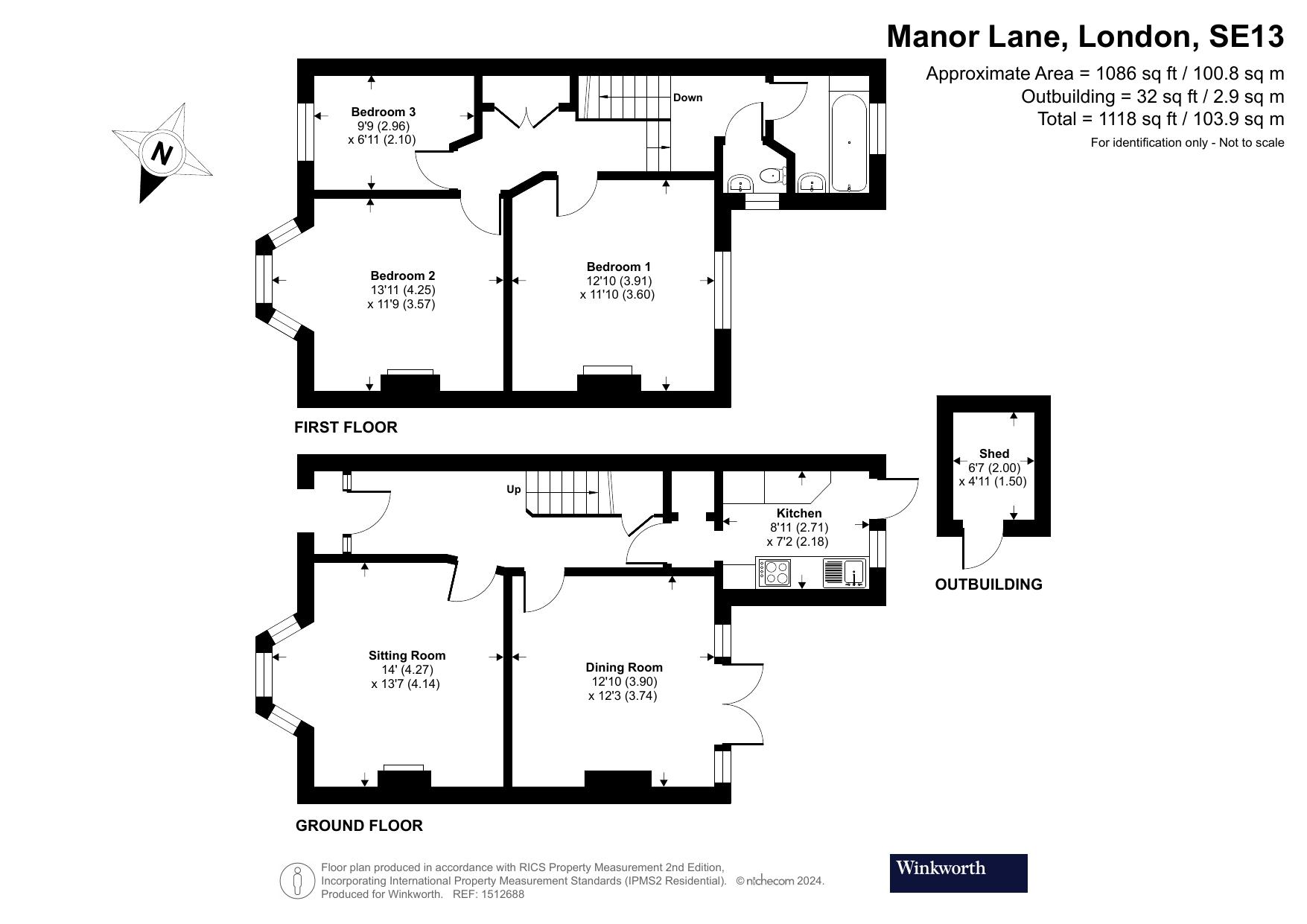 30, Manor Lane, Lee floorplan