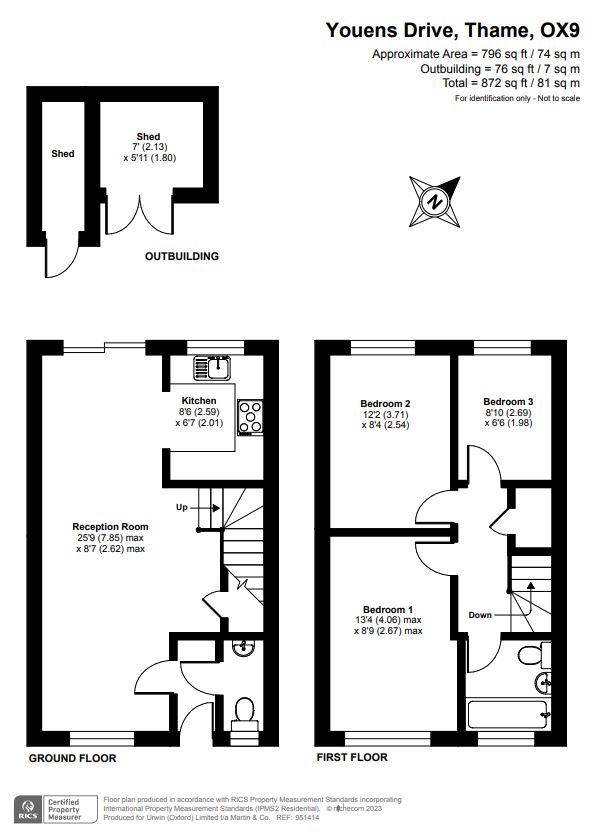 Youens Drive, Thame OX9, 3 bedroom terraced house for sale 64020532