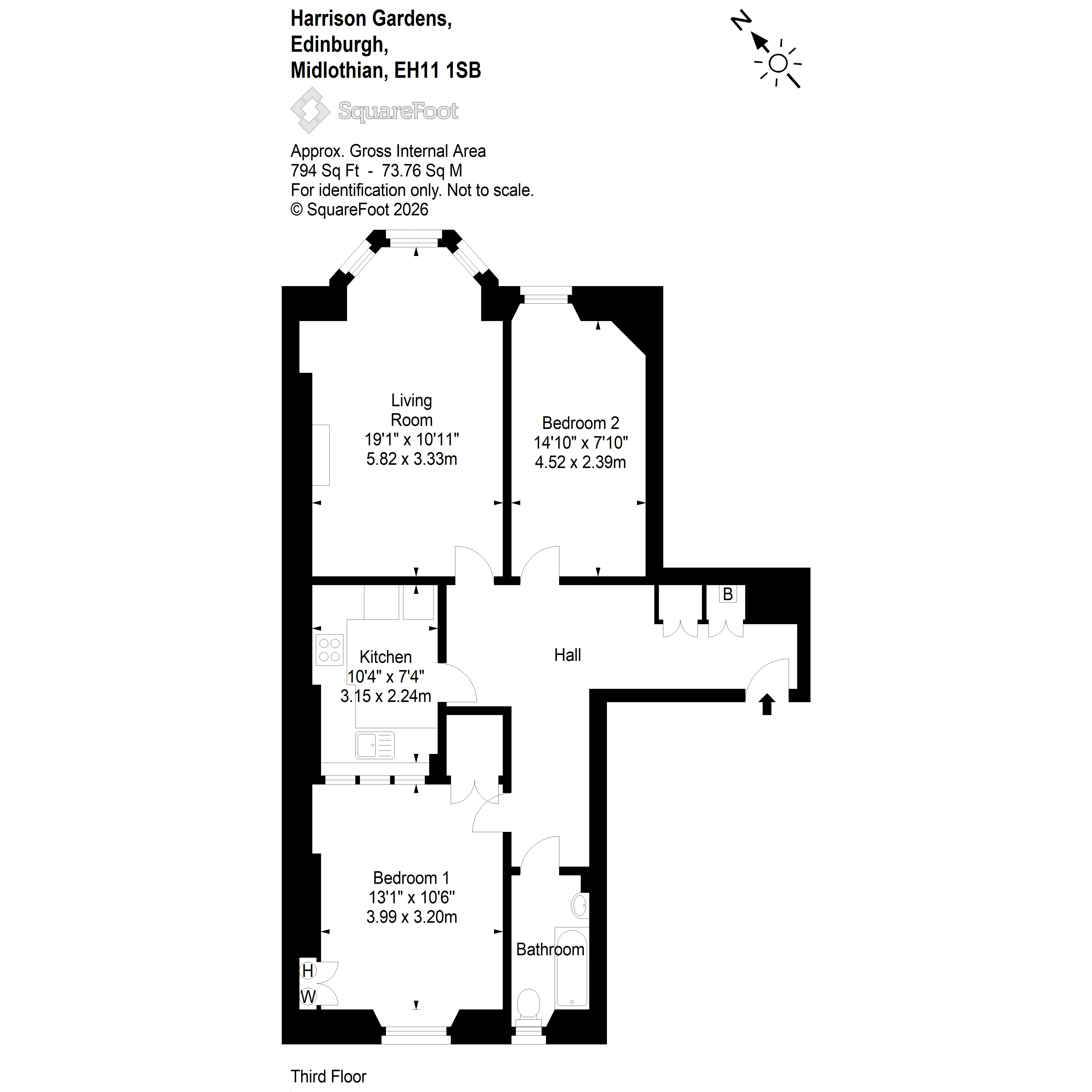 Harrison Gardens, Edinburgh floorplan