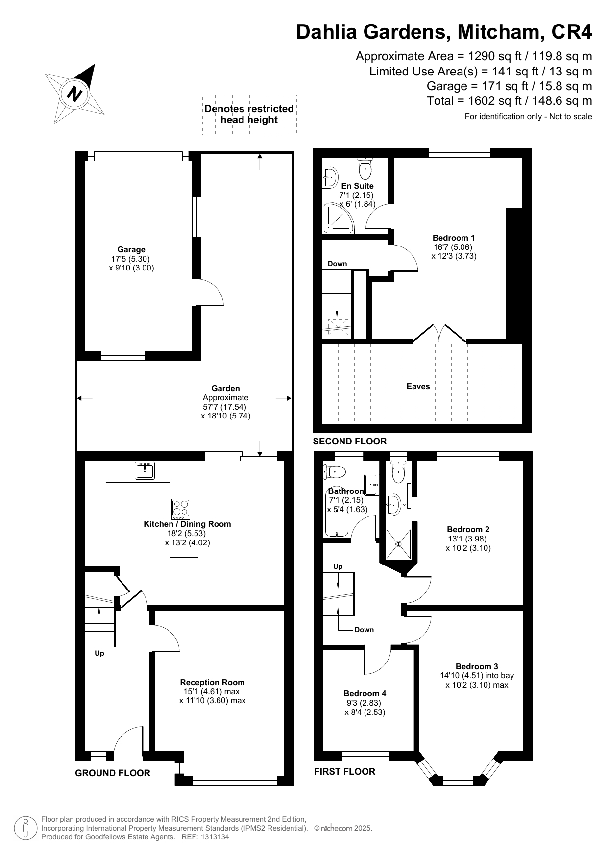 Dahlia Gardens, Mitcham, CR4 floorplan