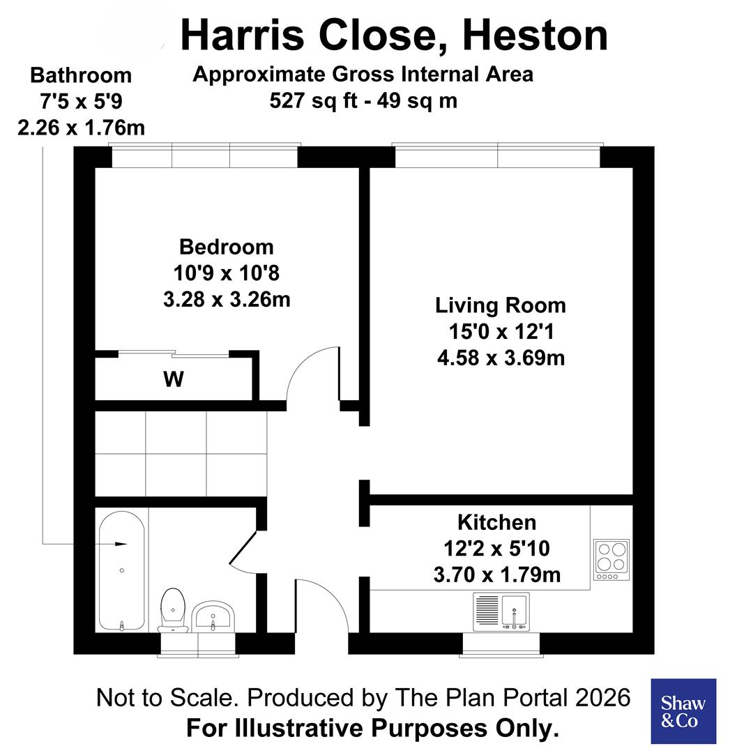 55, Harris Close, Hounslow floorplan