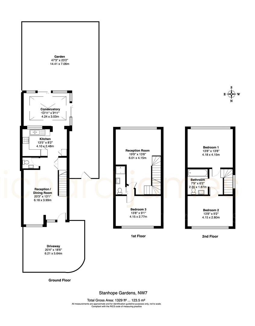 13, Stanhope Gardens, London floorplan