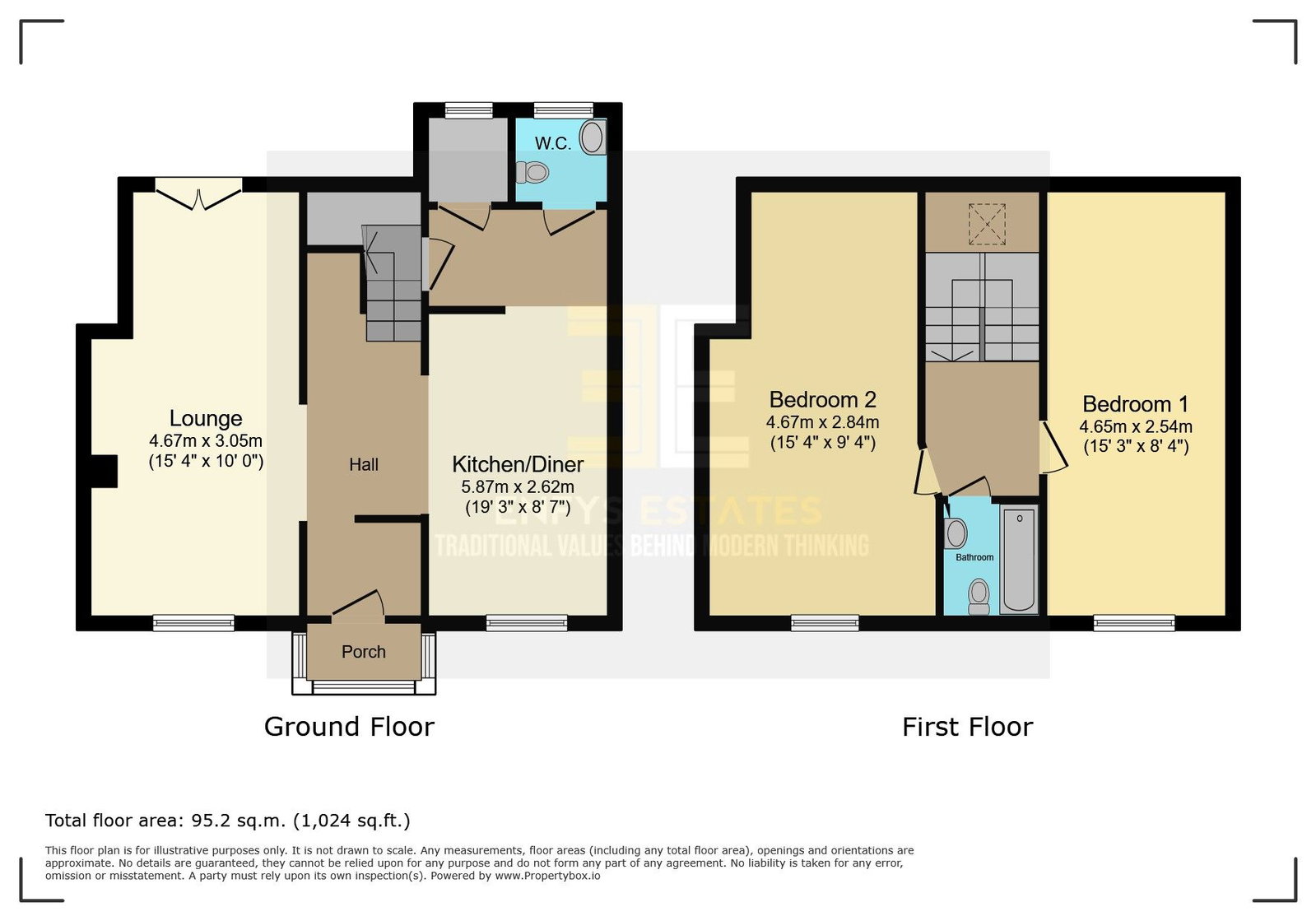 Cliff Vale Sands, Fernbrook Road, Penmaenmawr floorplan