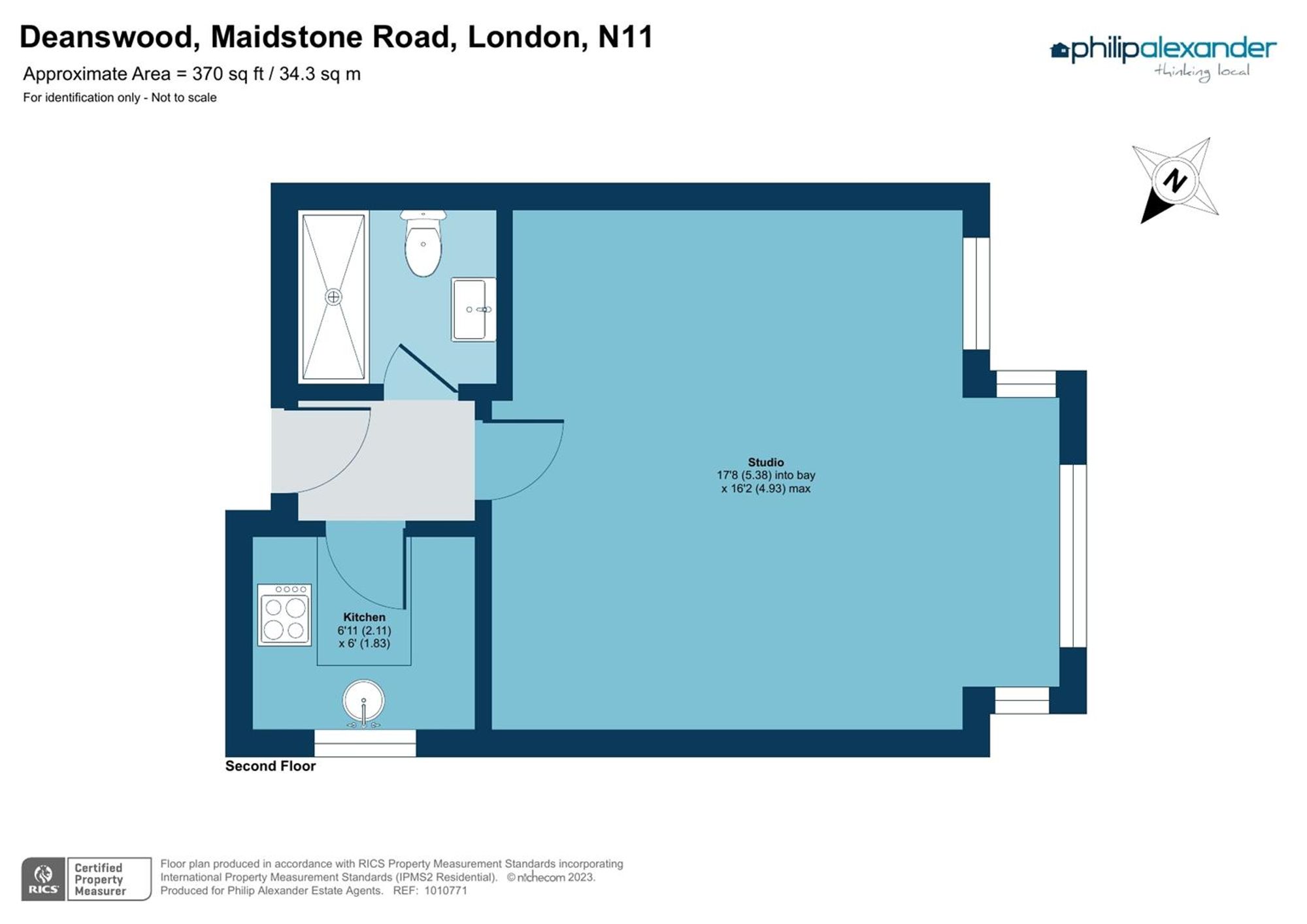 Flat 39, Deanswood Maidstone Road, London floorplan