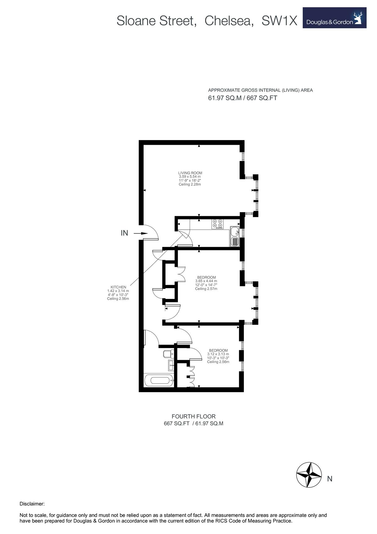 2 Bedrooms Flat to rent in Sloane Street, London SW1X