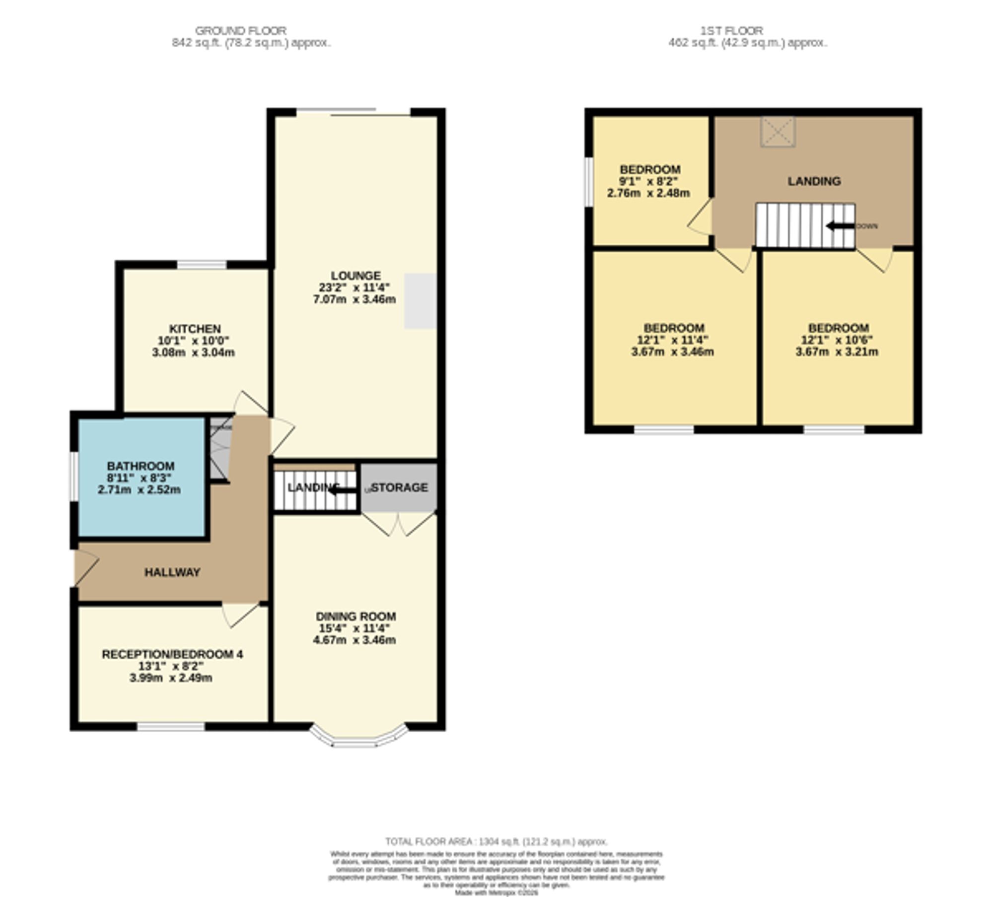 17 Rutland Avenue, Warrington floorplan