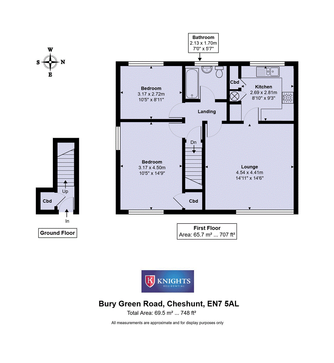 136, Bury Green Road, Cheshunt floorplan