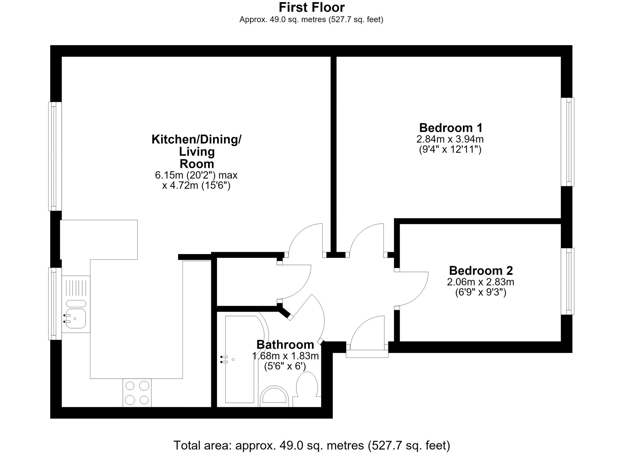 86 Burns Road, Royston floorplan