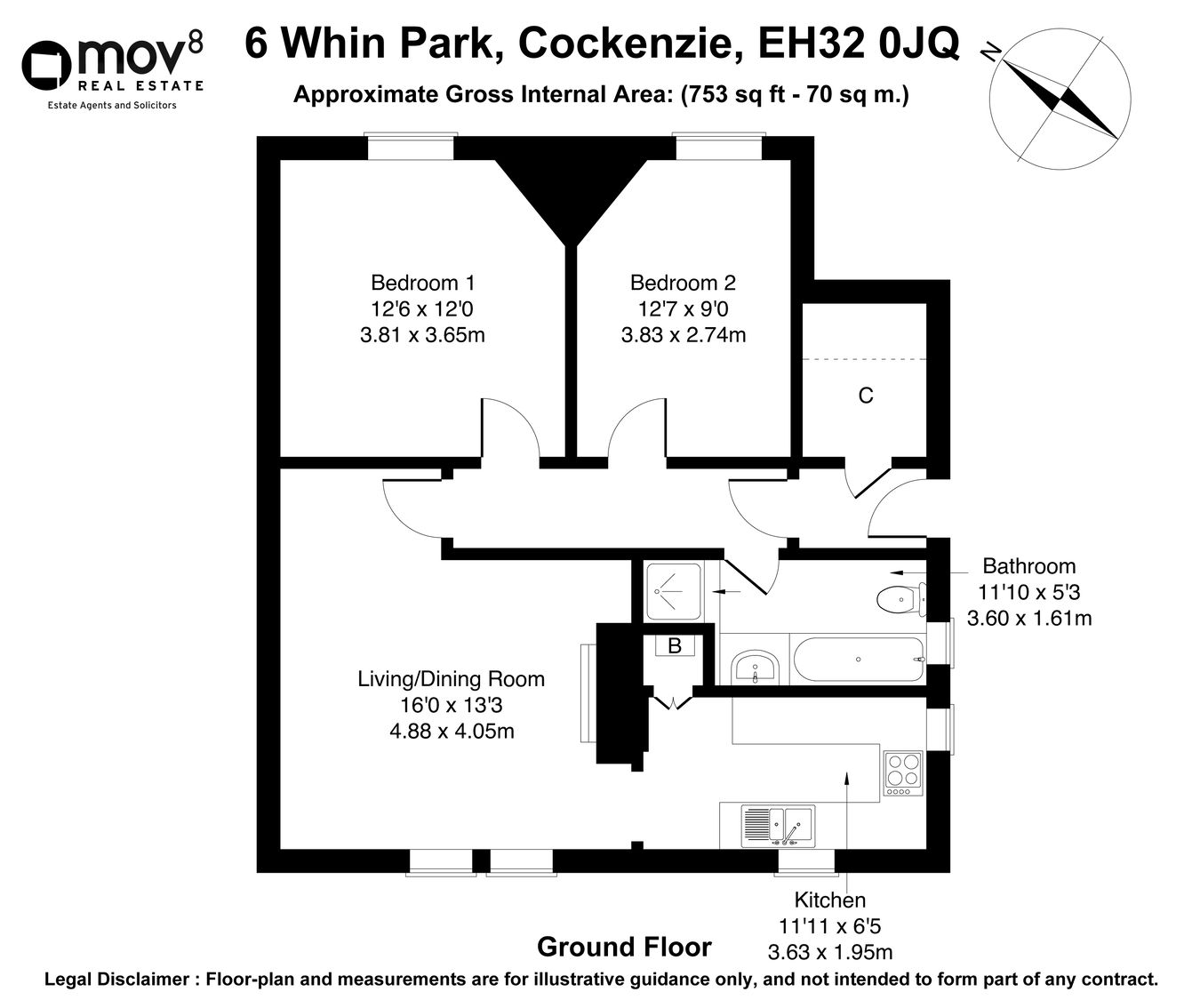 6, Whin Park, Prestonpans floorplan