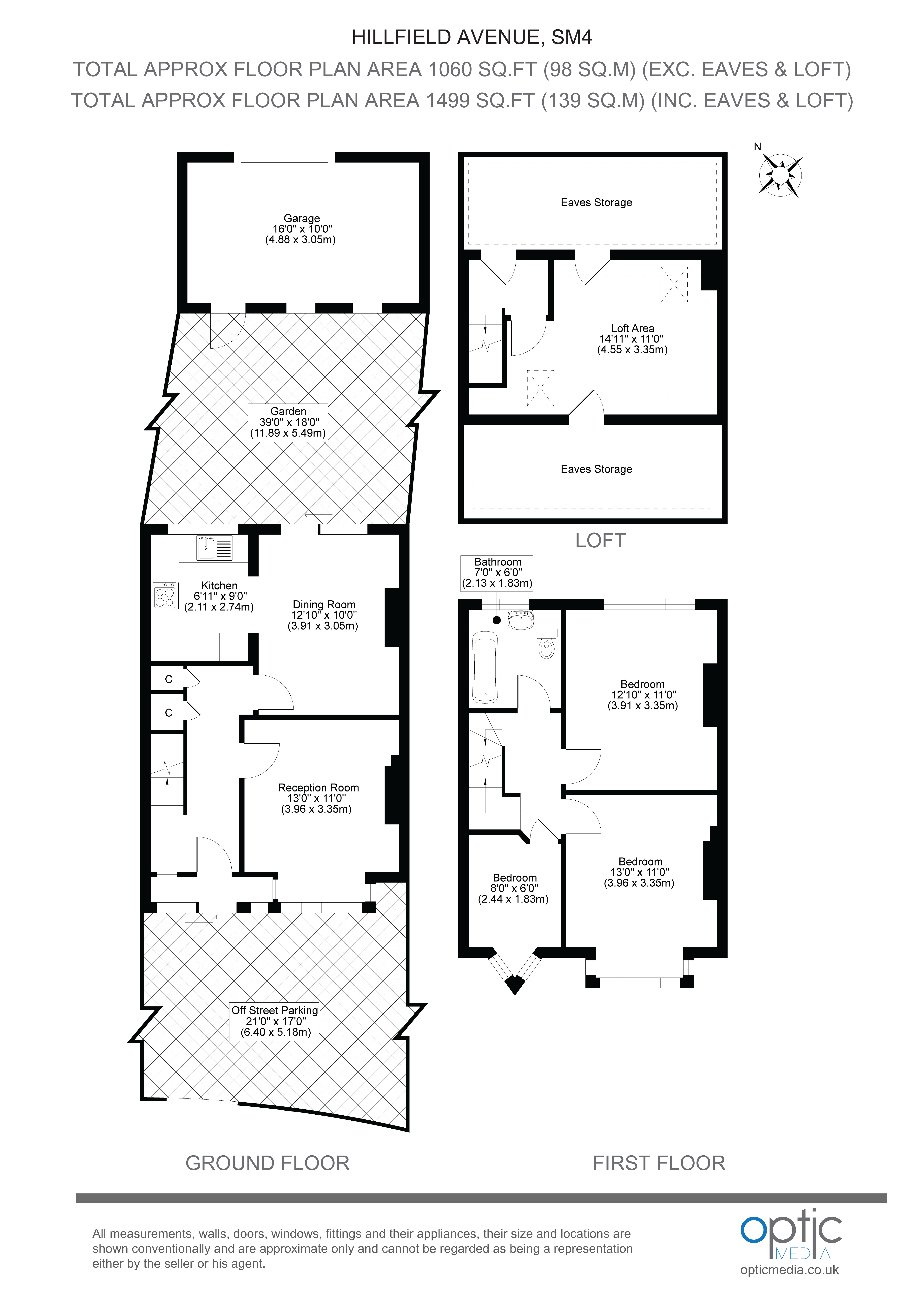 3 Bedrooms Terraced house for sale in Hillfield Avenue, Morden SM4