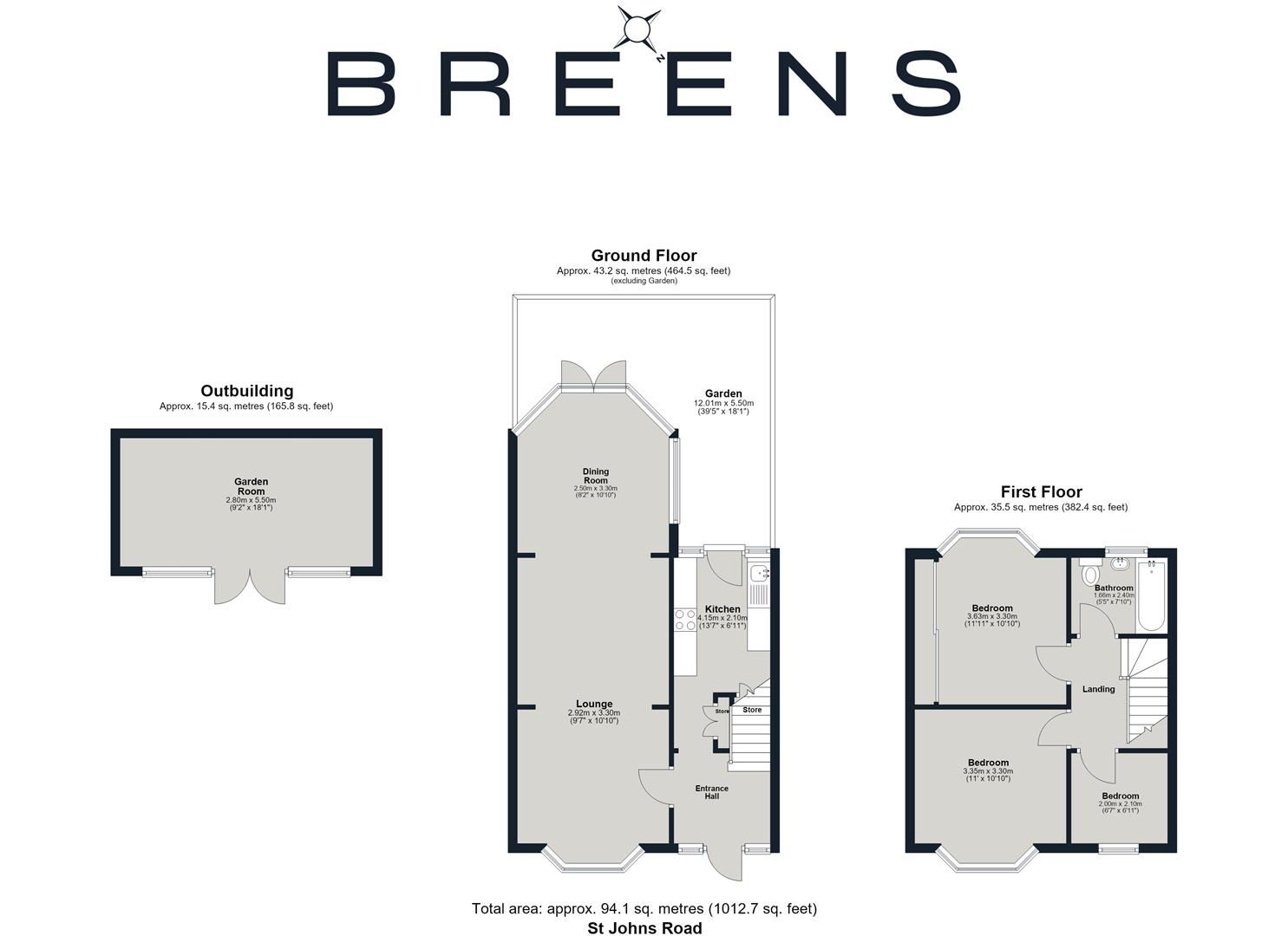 St. John's Road, London floorplan