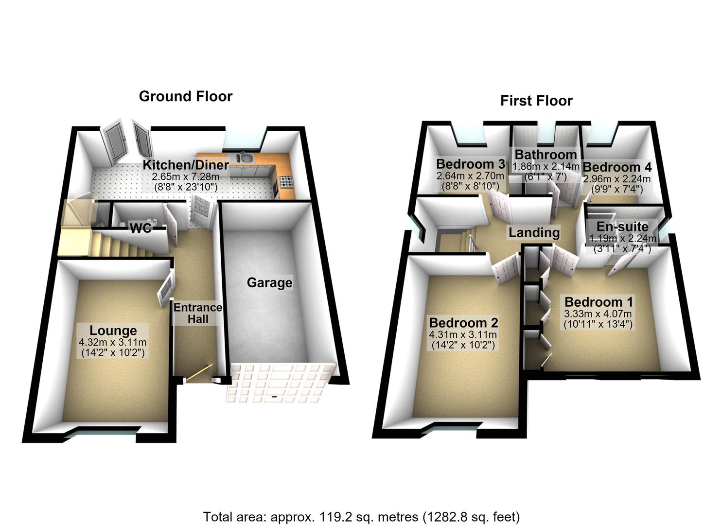 Alder Grove, Leeds floorplan