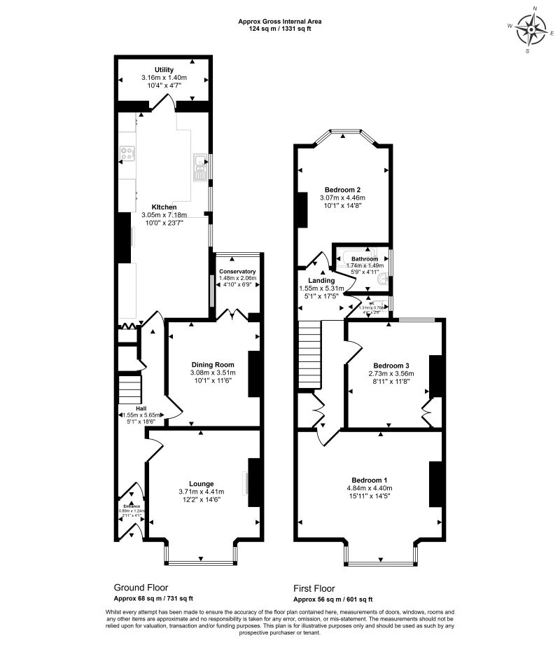 Monks Road, Exeter floorplan