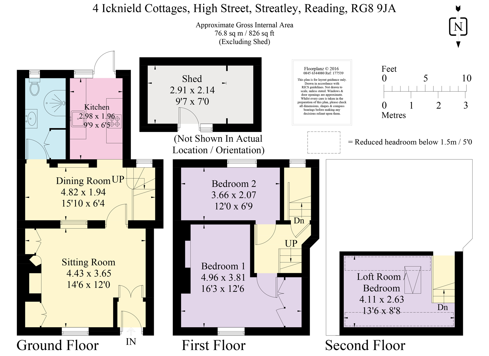 2 Bedrooms  for sale in 4 Icknield Cottages, Streatley On Thames RG8