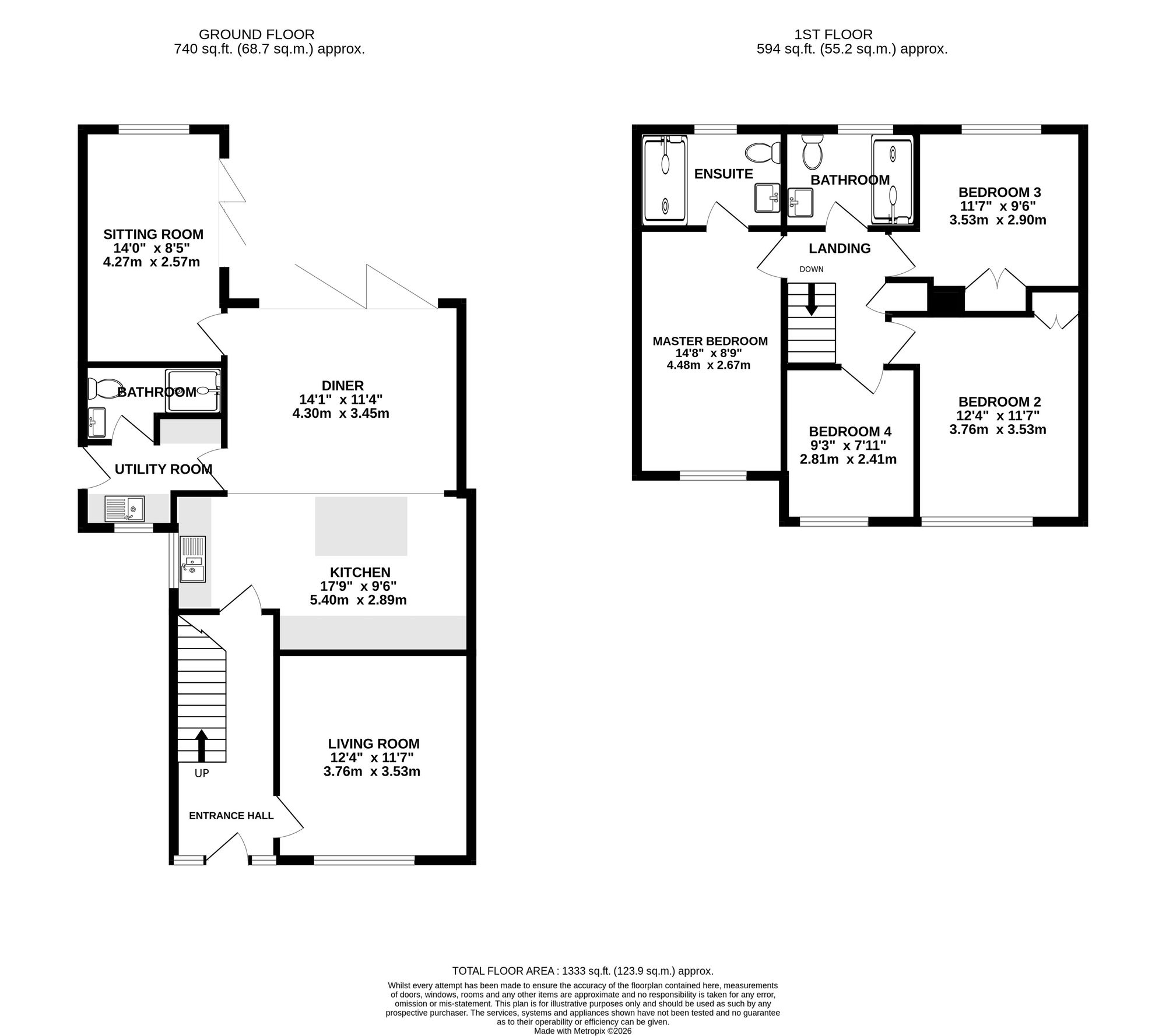 15 Parkfield Drive, Nantwich floorplan
