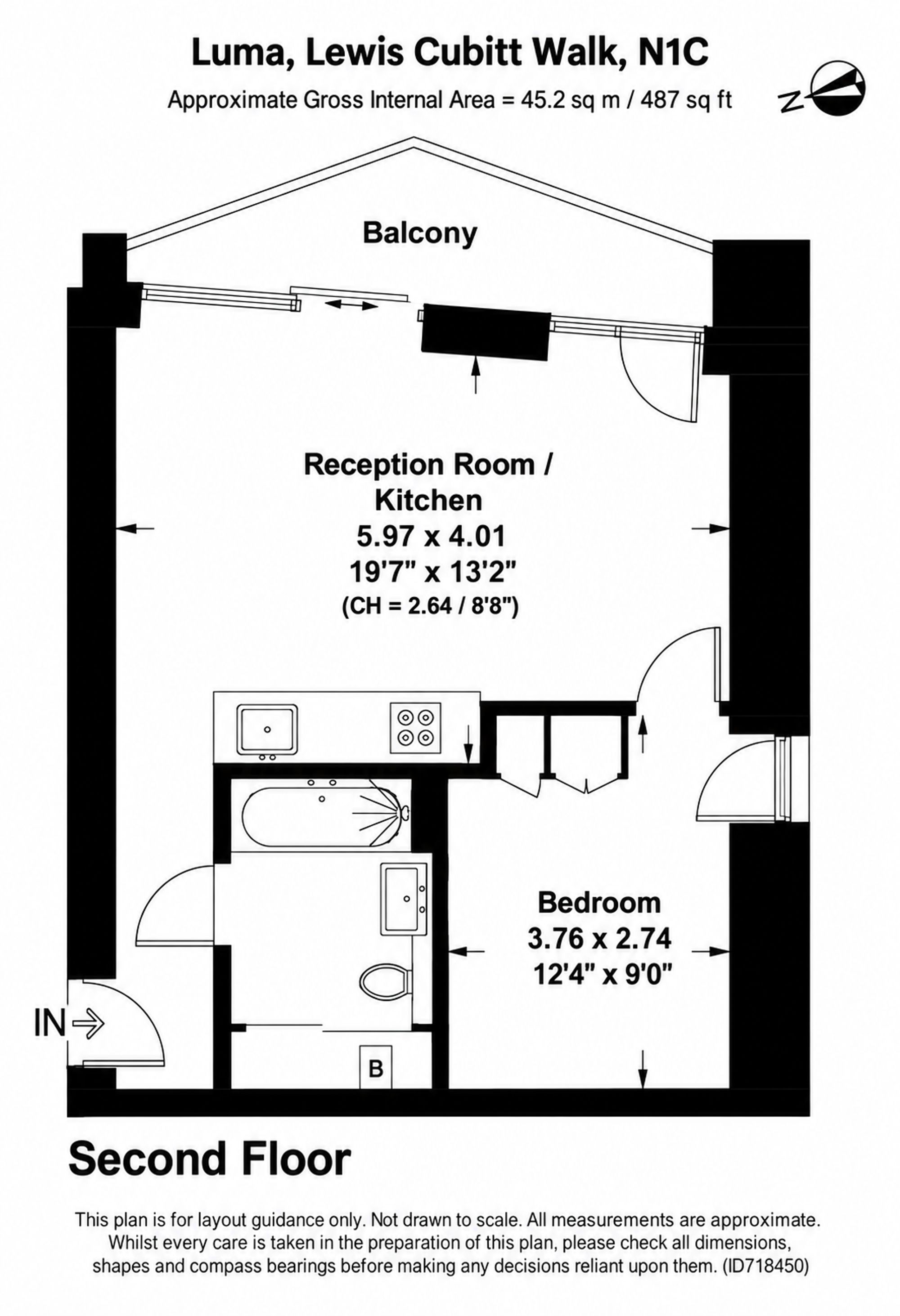 Apt B2-2, Luma House, London floorplan
