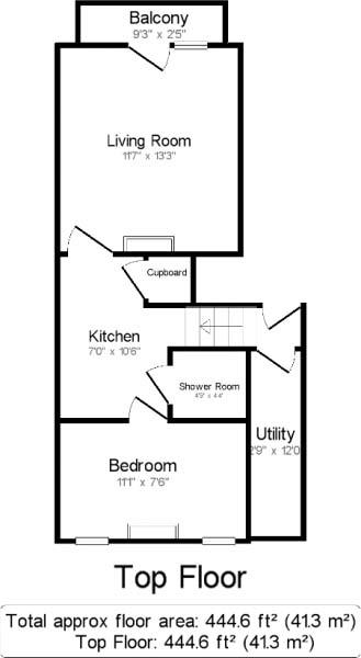 Flat 5, 243, New Church Road, Hove floorplan