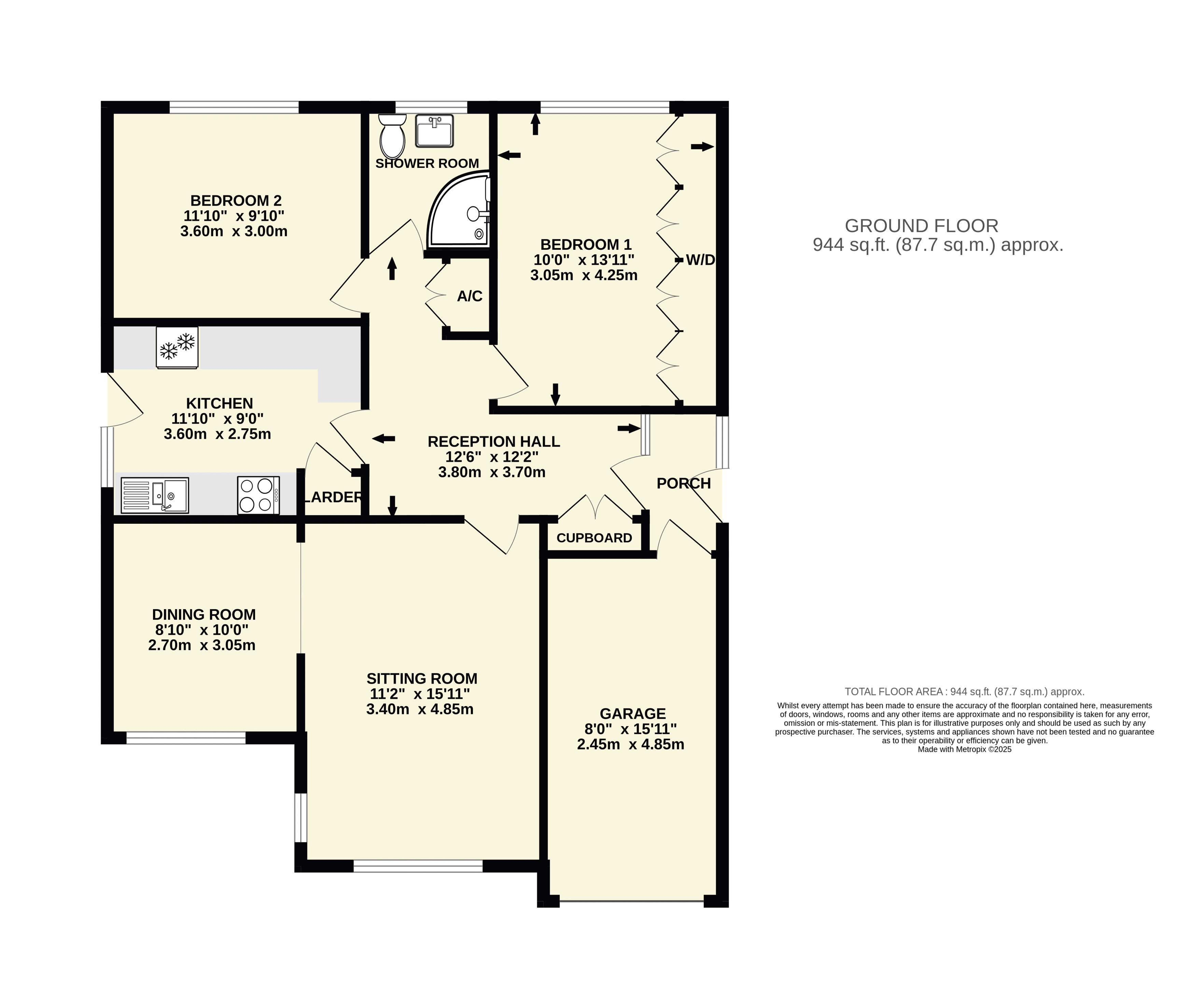113, Parkside Drive, Exmouth floorplan