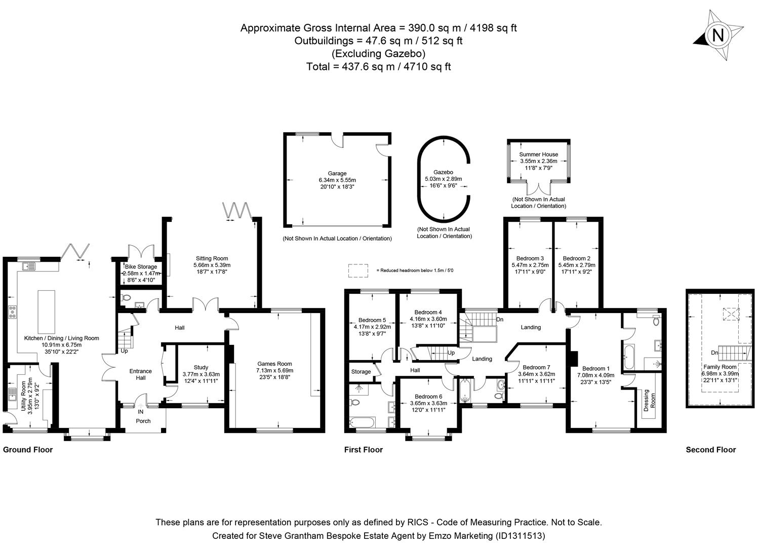 52, Links Lane, Rowland's Castle floorplan