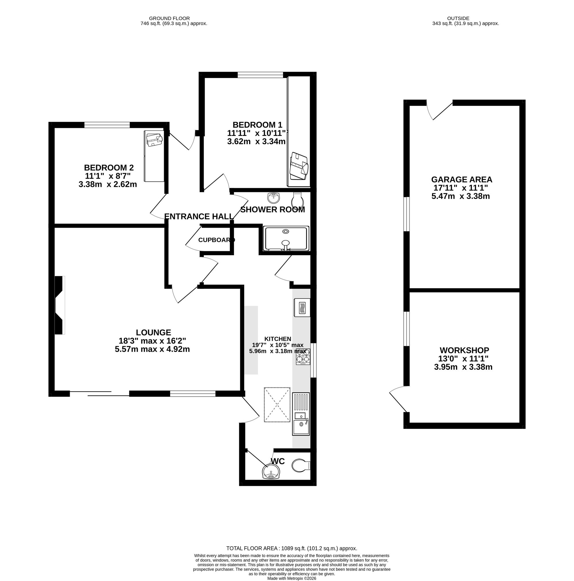160 Harrow Way, Watford floorplan