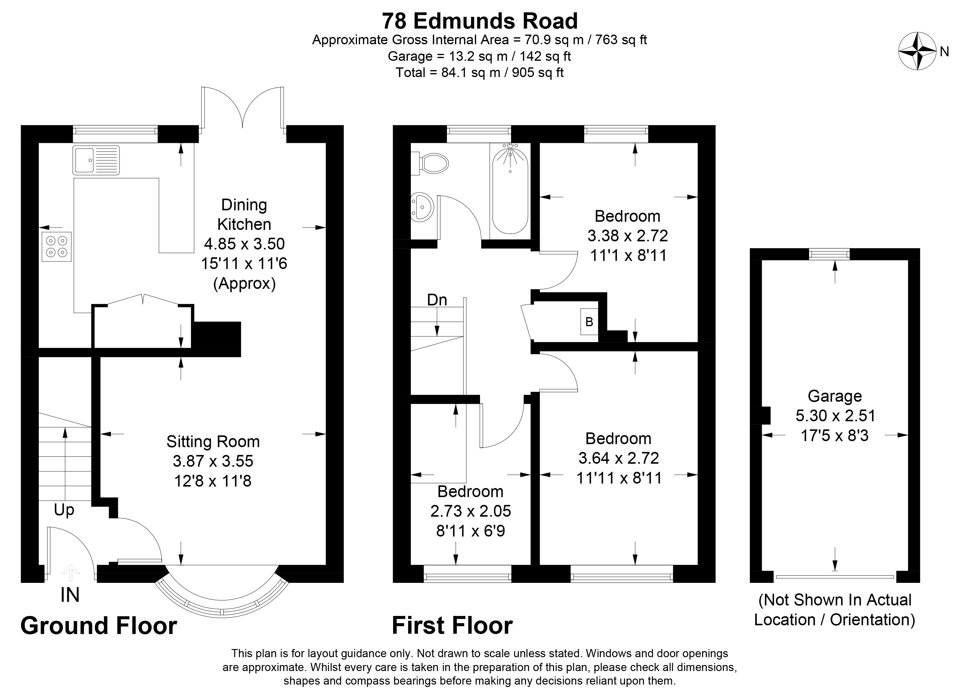 78, Edmunds Road, Sleaford floorplan