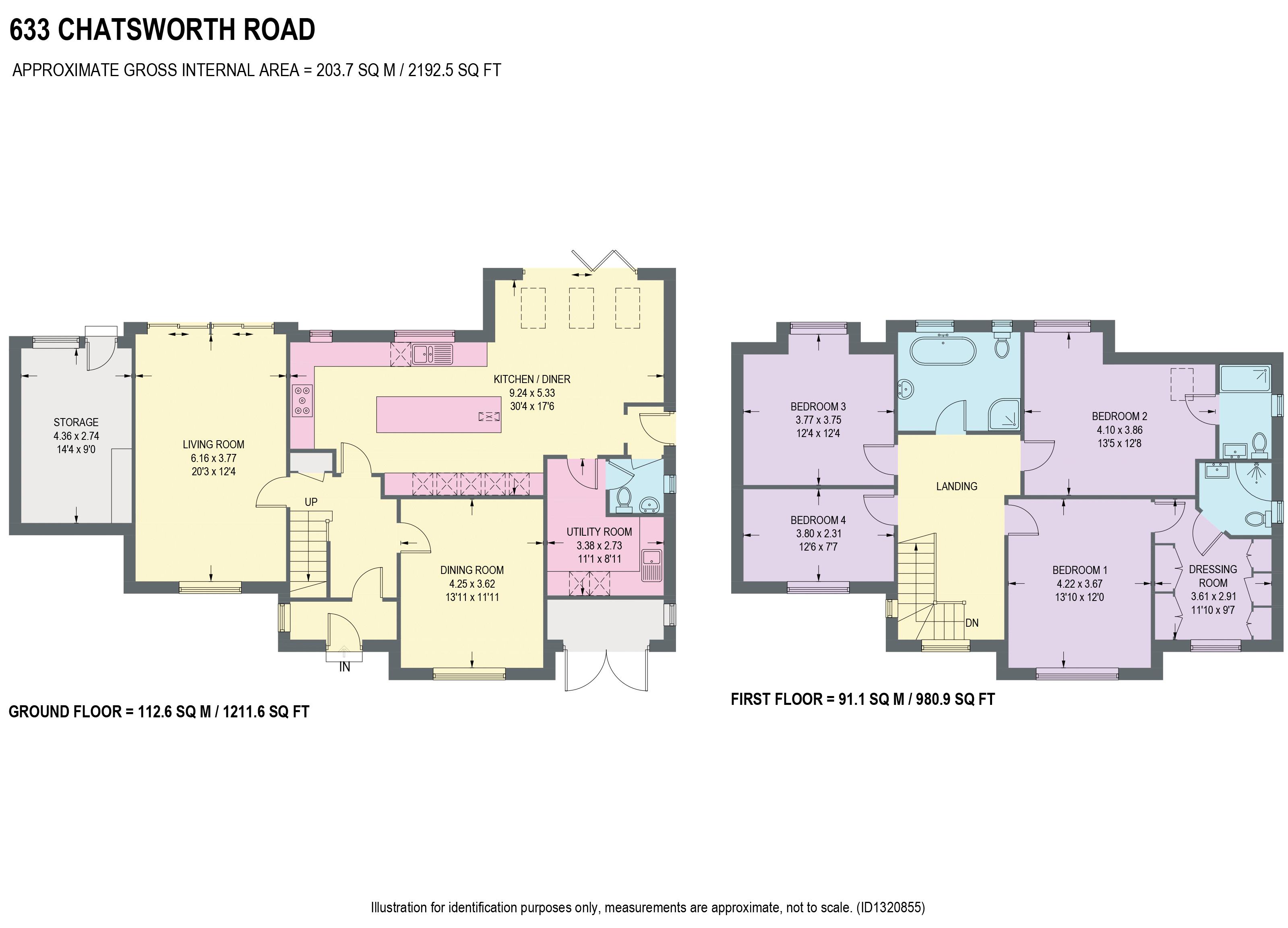 633, Chatsworth Road, Chesterfield floorplan
