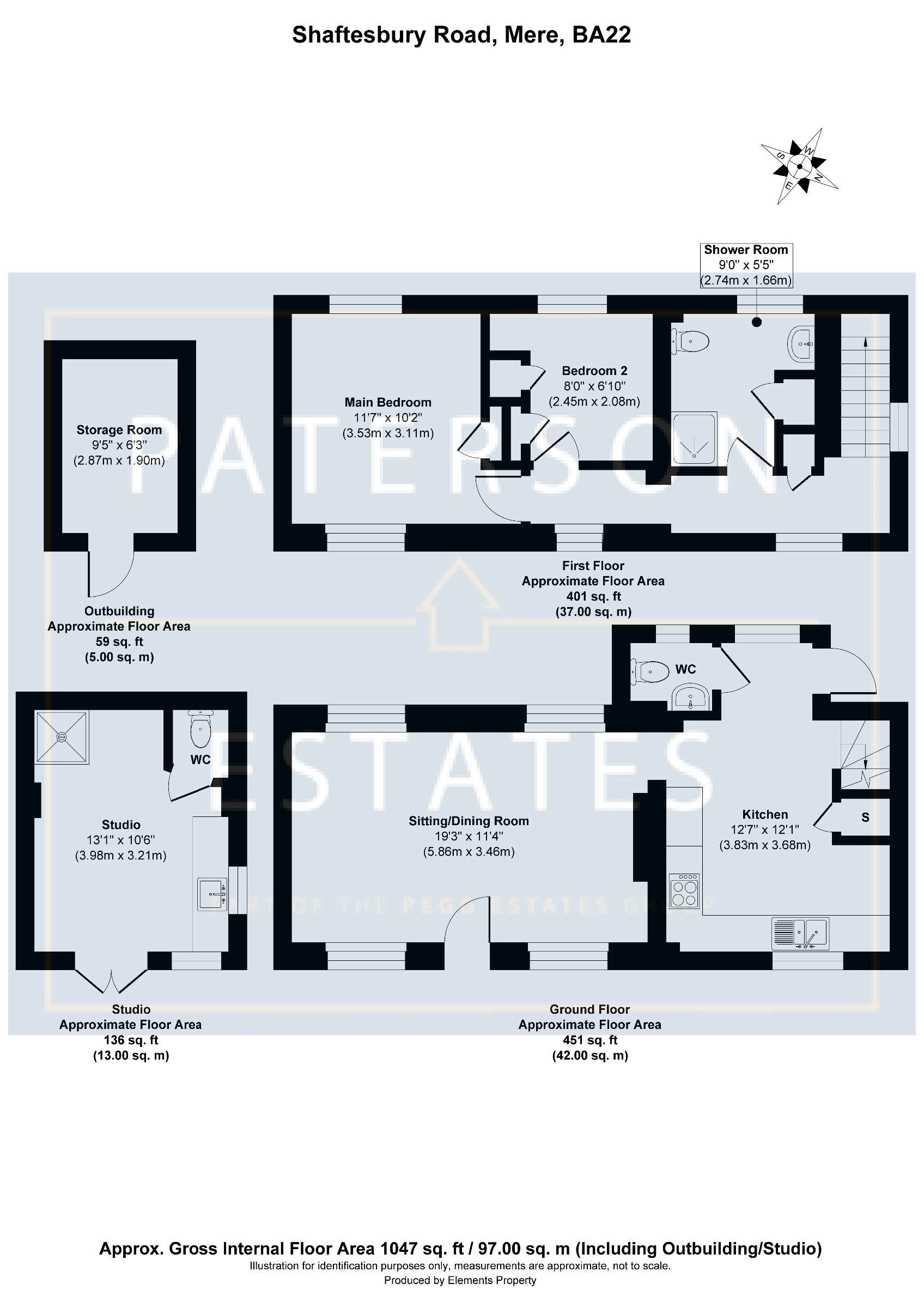 April Cottage, Shaftesbury Road, Warminster floorplan