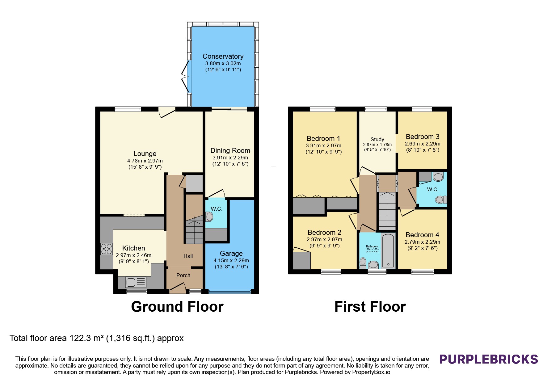 22, York Crescent, Honiton floorplan
