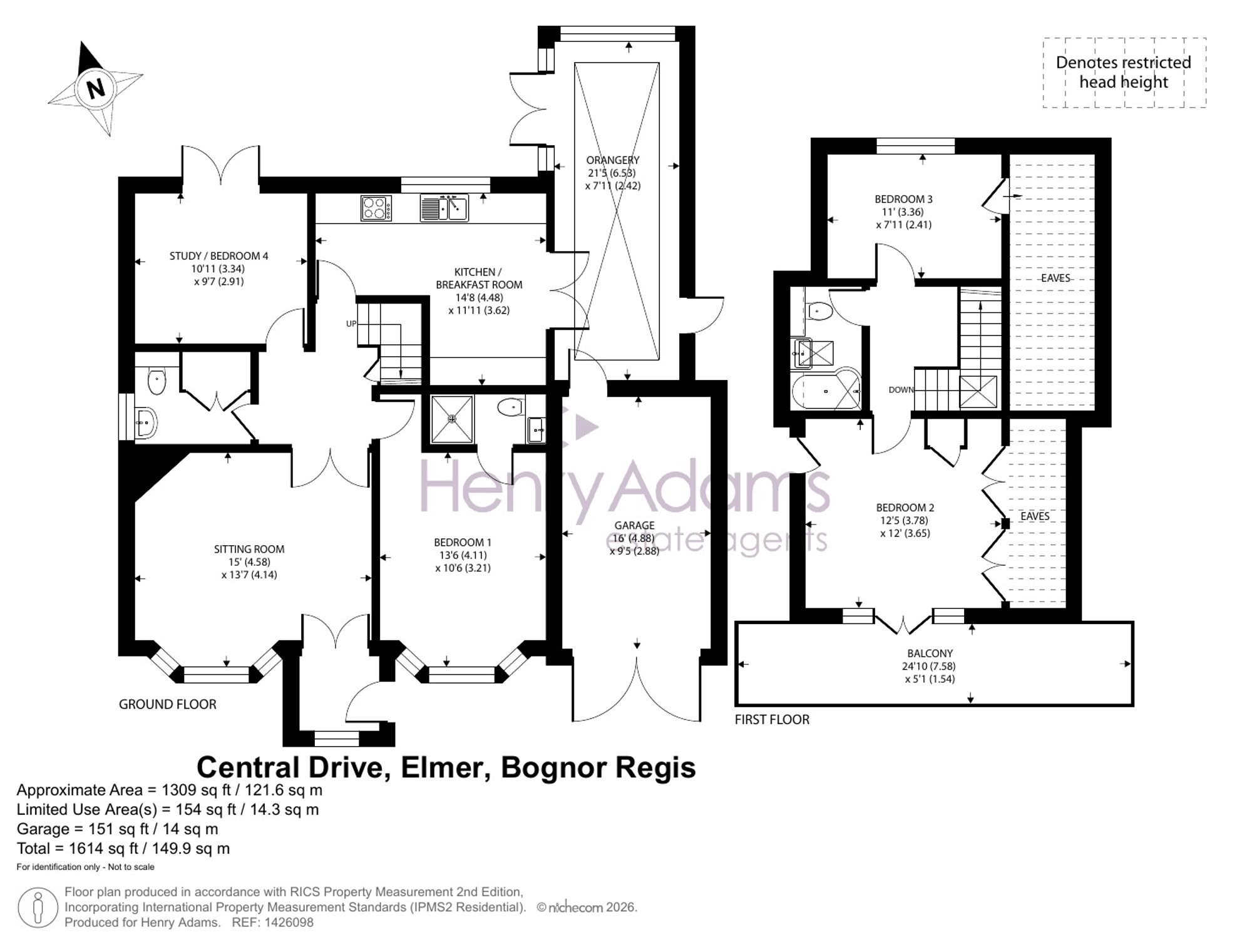 12 Central Drive, Bognor Regis floorplan