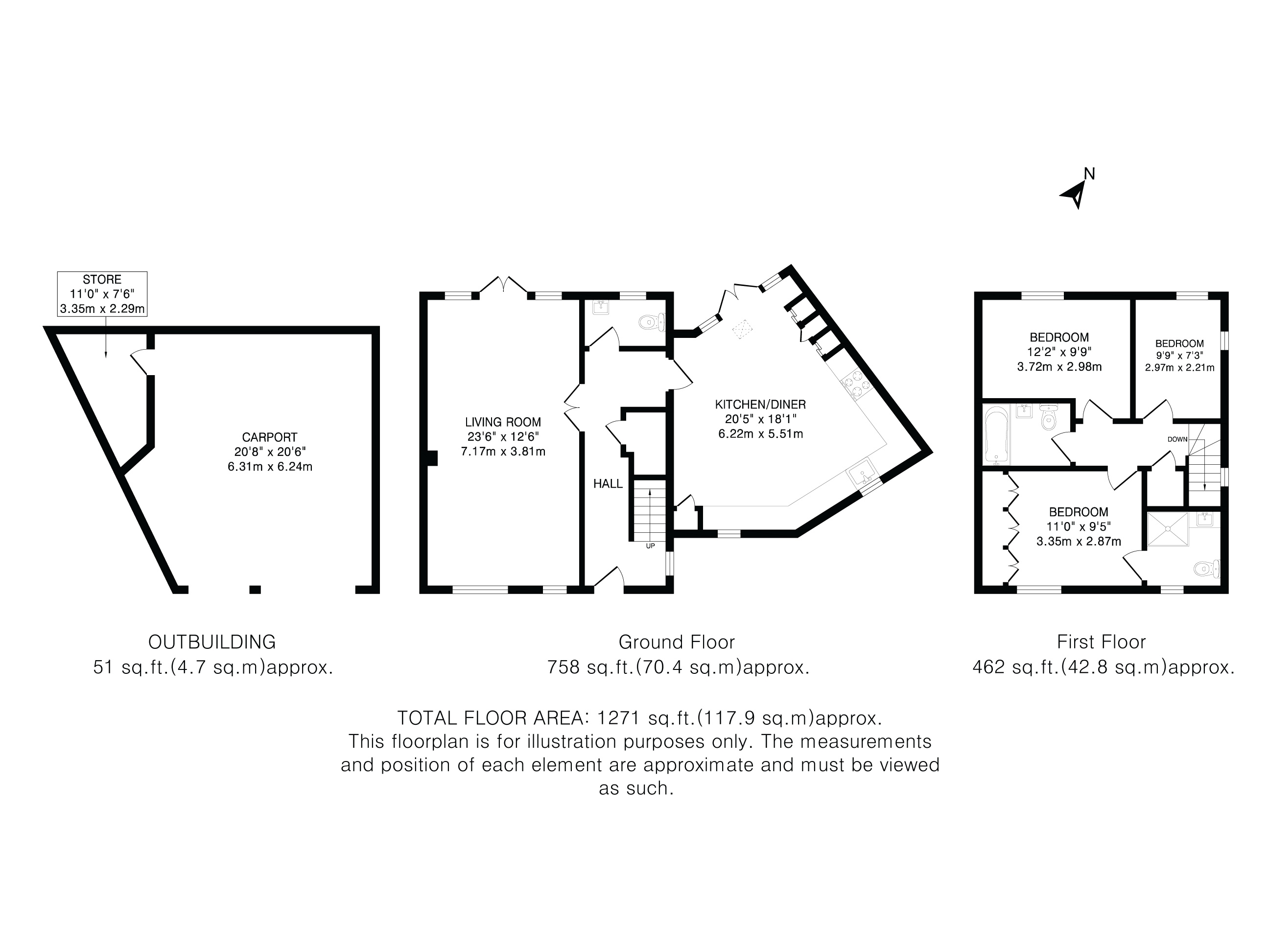 9, Chalkley Bush Close, Shillington floorplan