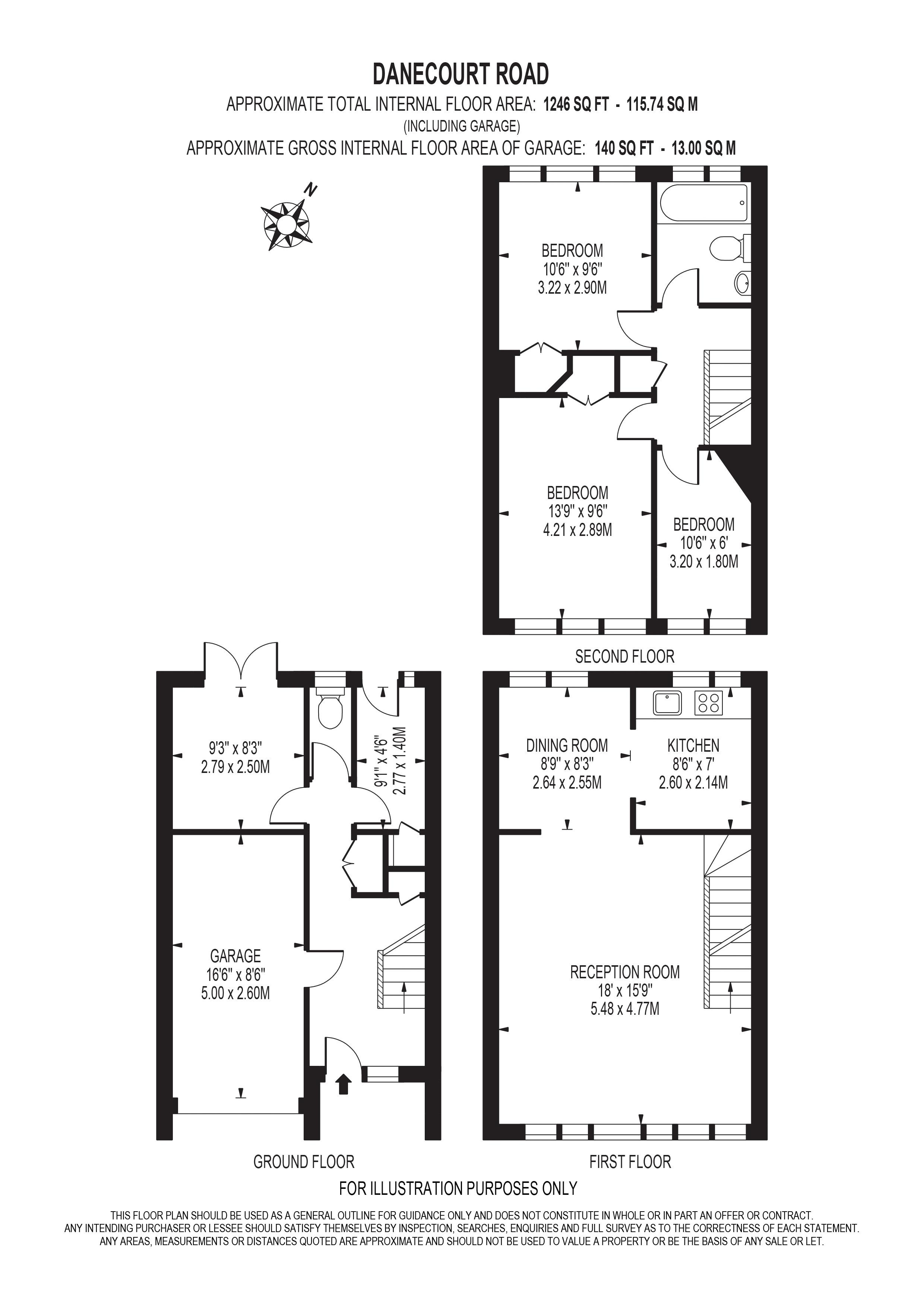 3 Bedrooms Terraced house for sale in Danecourt Gardens, Croydon CR0