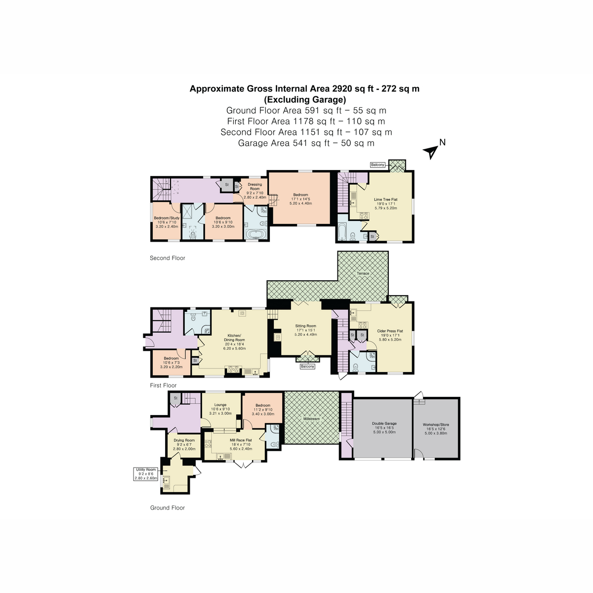 The Mill, 83 Witney Street, Burford floorplan