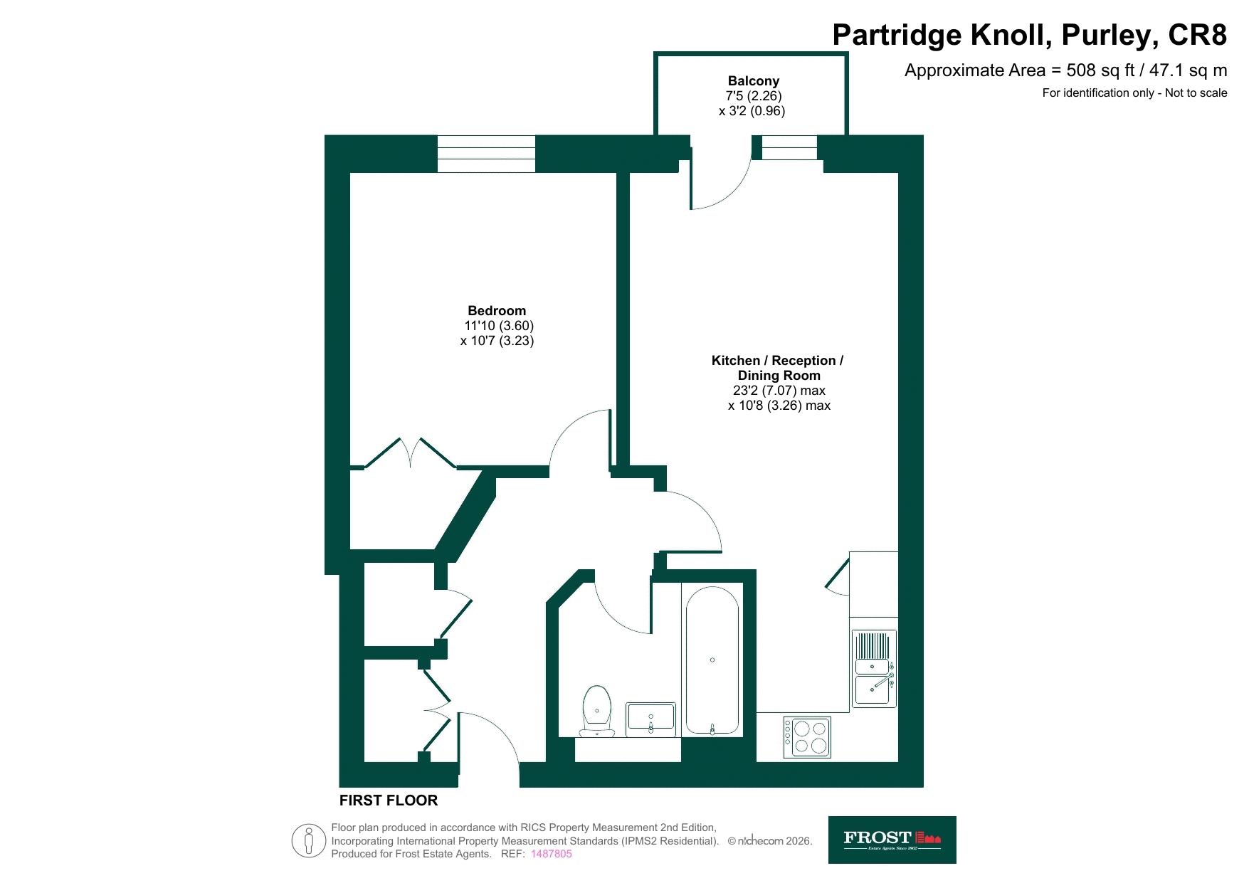 15 Walker House, Partridge Knoll, Purley floorplan