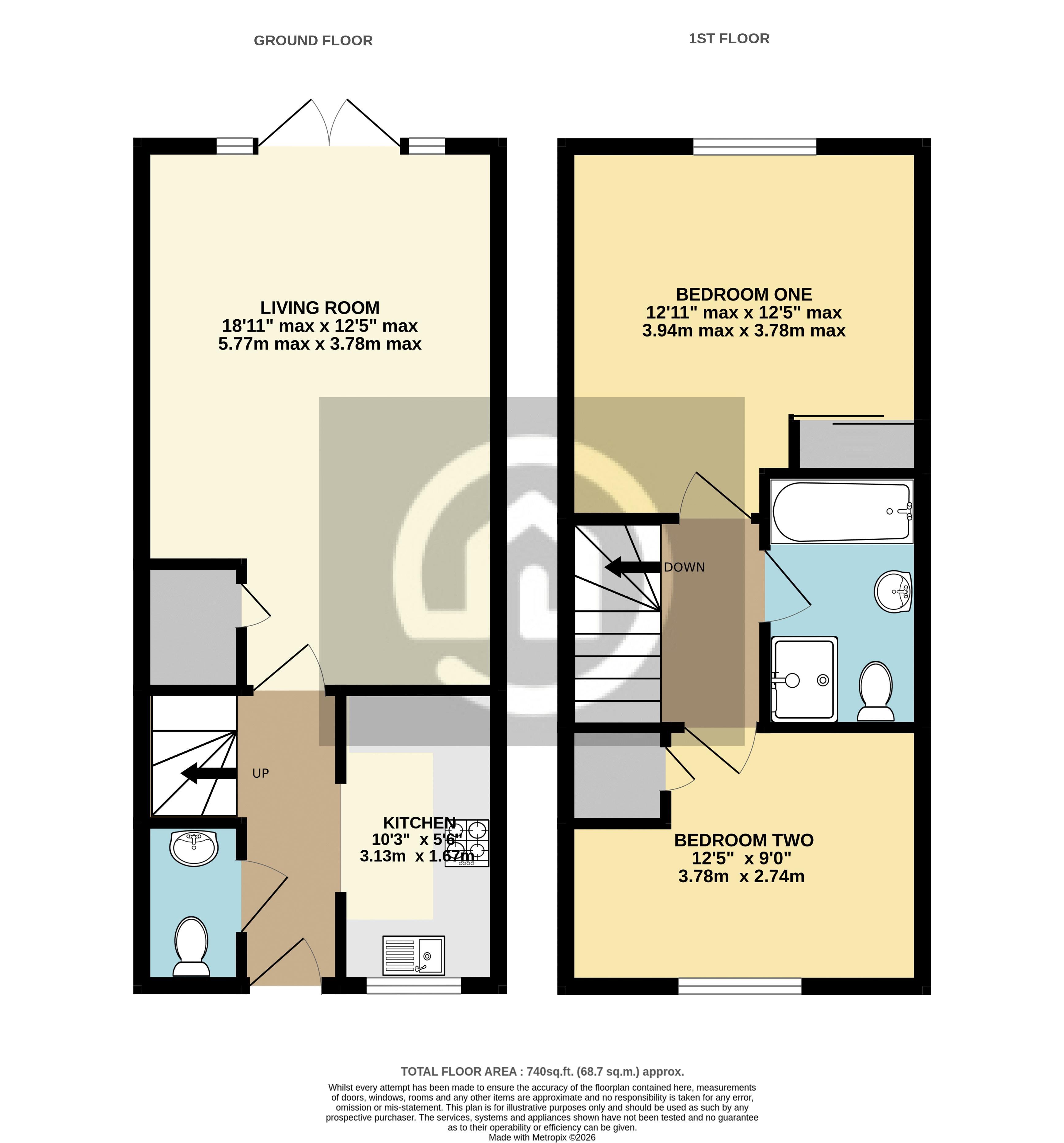 3, Key Croft, Bedford floorplan