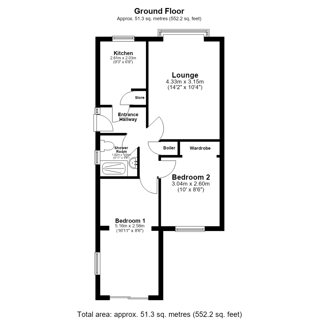 Austhorpe Court, Leeds floorplan
