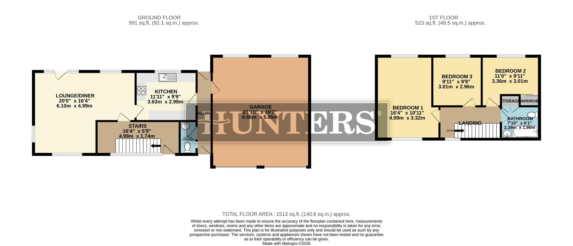 44, Cambridge Avenue, Scunthorpe floorplan